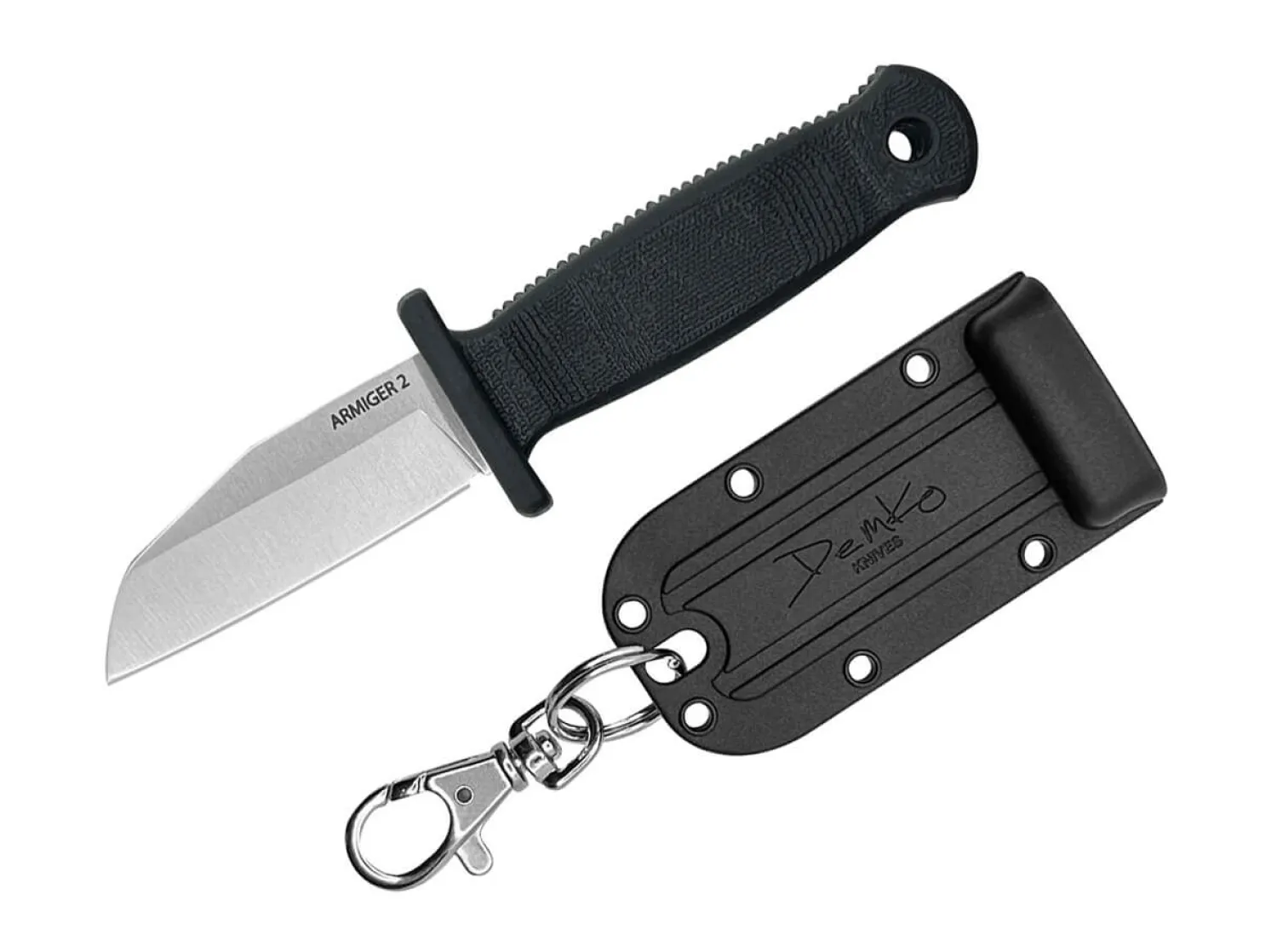 Demko Knives Armiger 2 Shark Foot 4034SS TPR Black