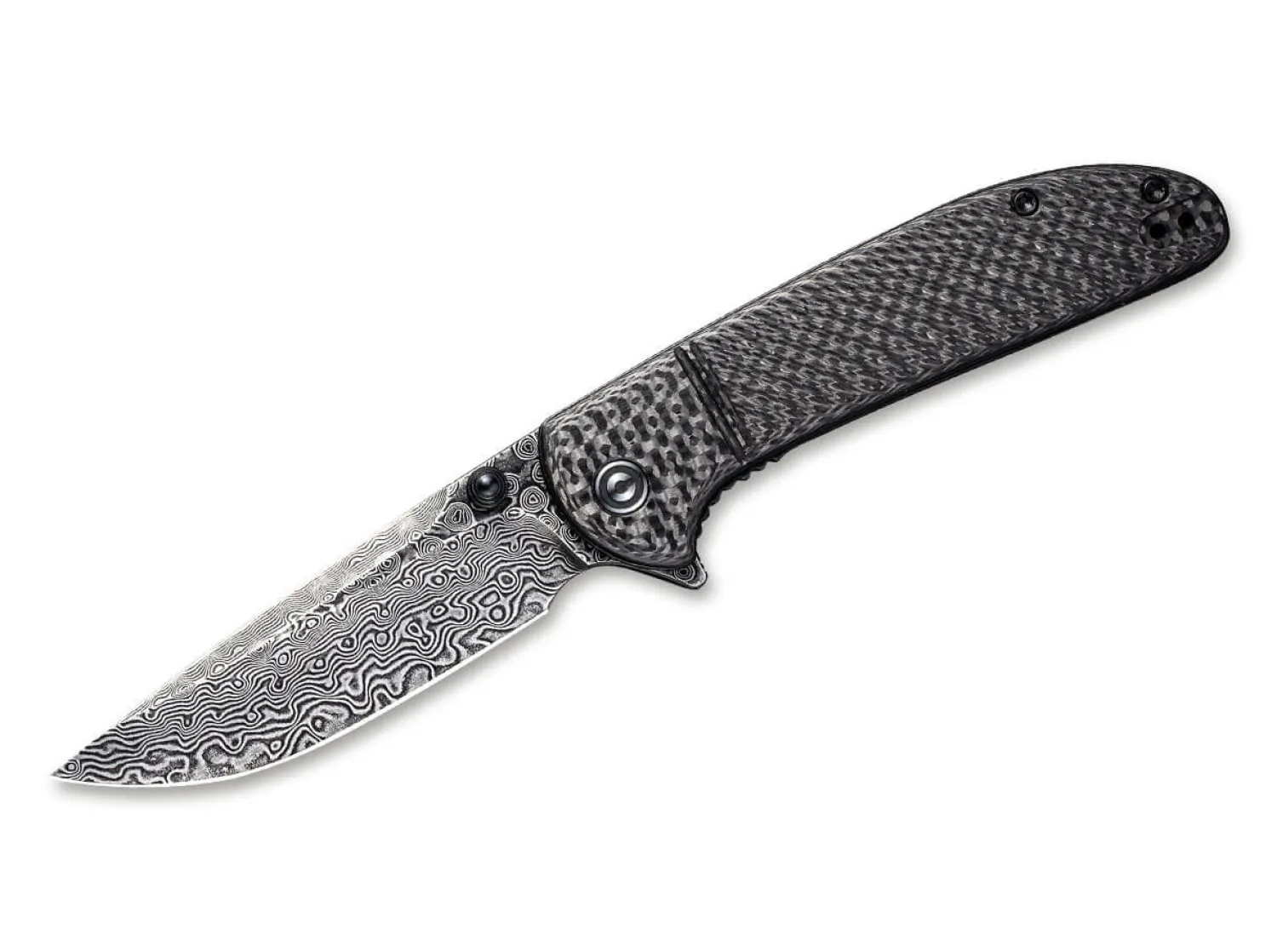 CIVIVI Badlands Vagabonds Damascus Carbon Black