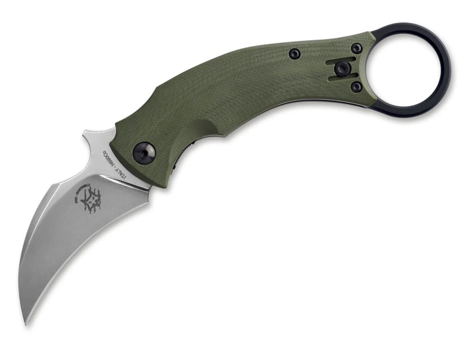 Fox Knives Black Bird Green SW