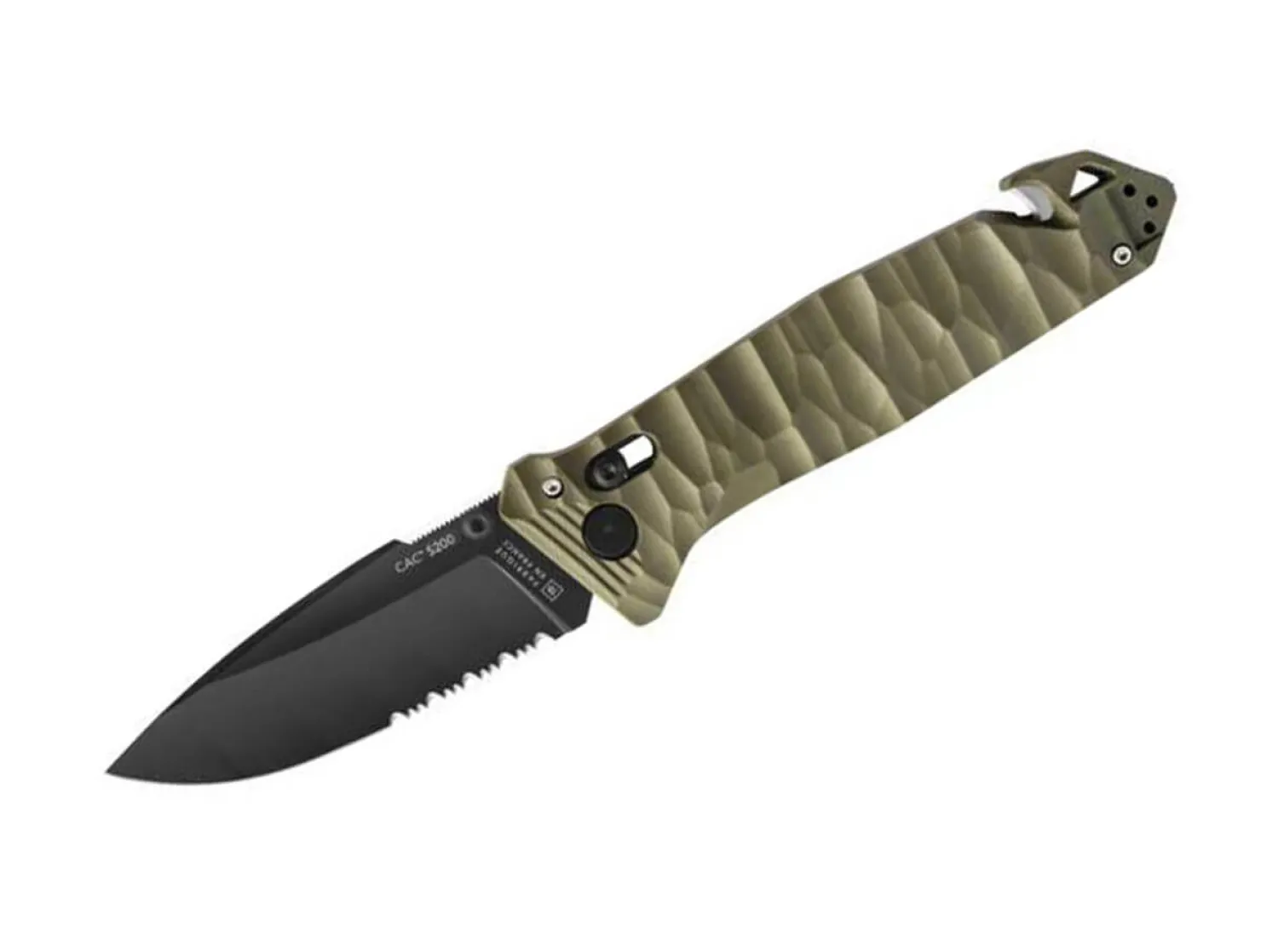 TB Outdoor C.A.C. S200 PA6 Textured Kaki Serrated