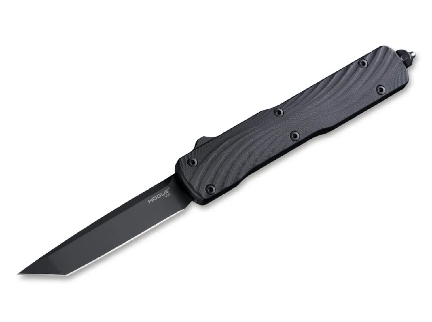 Hogue Counterstrike OTF Automatic 3.35 Tanto G10 Solid Black PVD