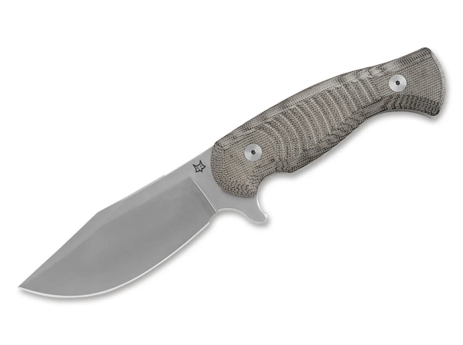 Fox Knives East Wood Tiger Micarta OD Green