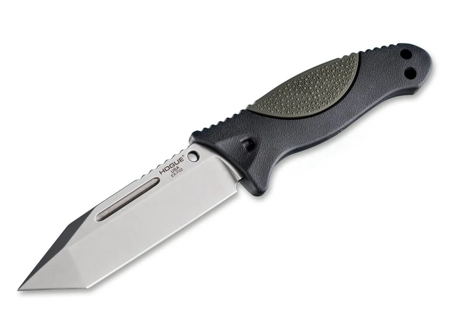 Hogue EX-F02 4.5 Satin Tanto Rubber Green