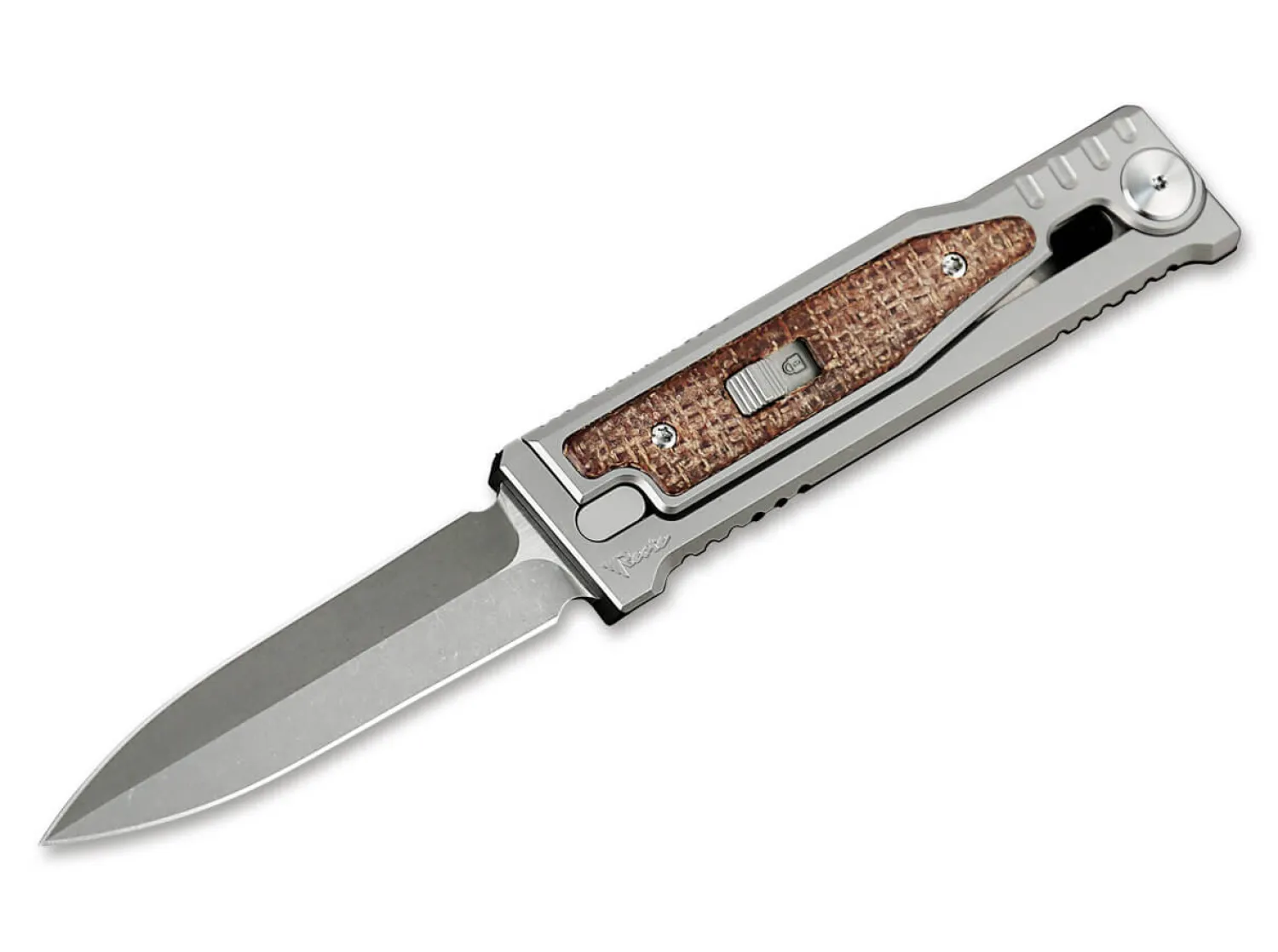 Reate EXO-M Burlap Micarta Double Edge