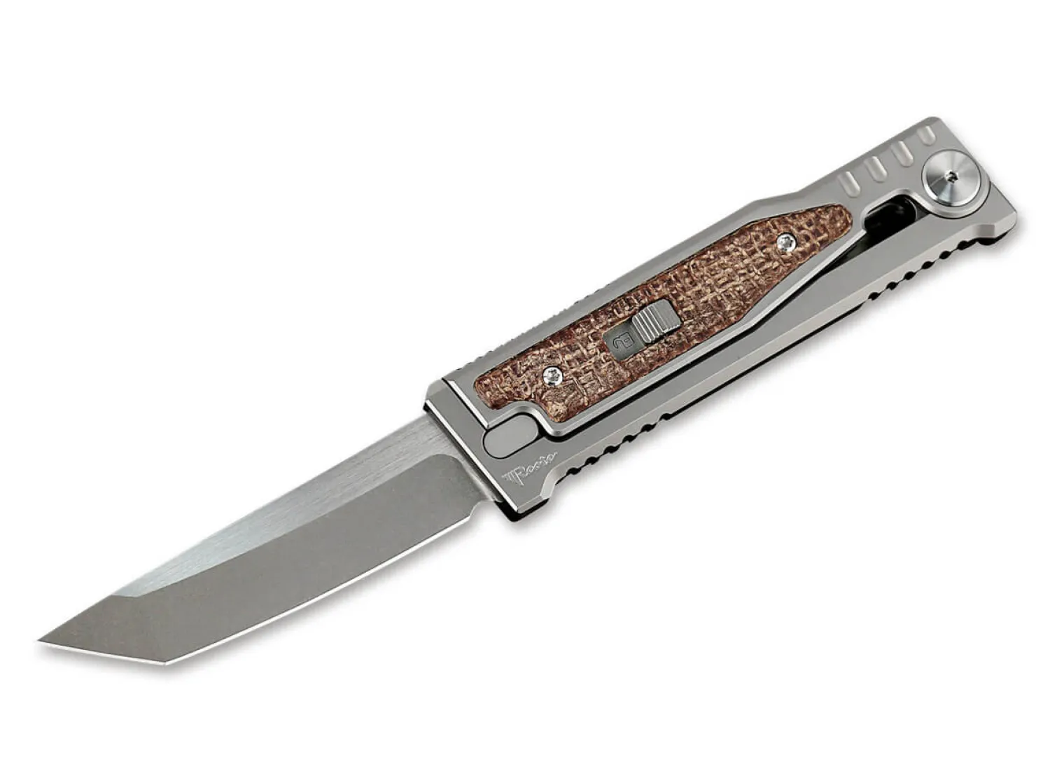 Reate EXO-M Burlap Micarta Tanto