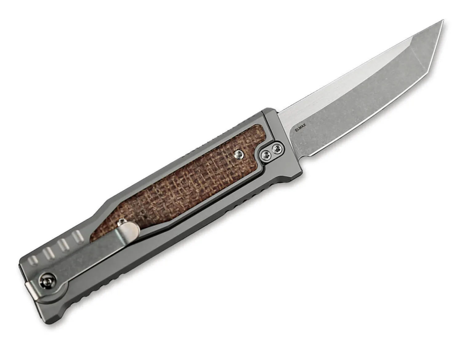 Reate EXO-M Burlap Micarta Tanto
