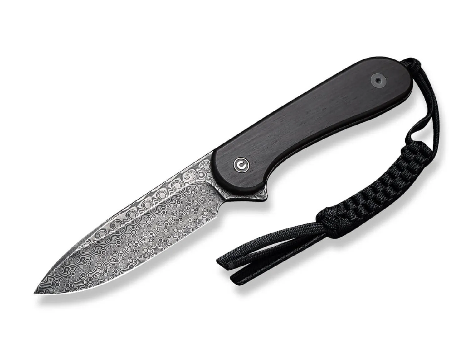 CIVIVI Fixed Blade Elementum Ebony Damascus