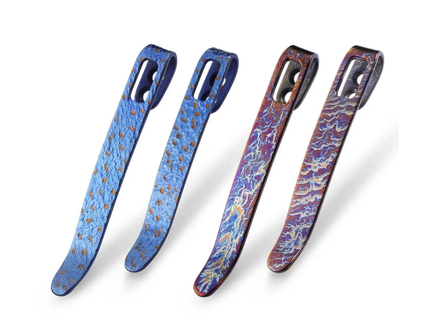 CIVIVI Four Flamed Titanium Clips T002C