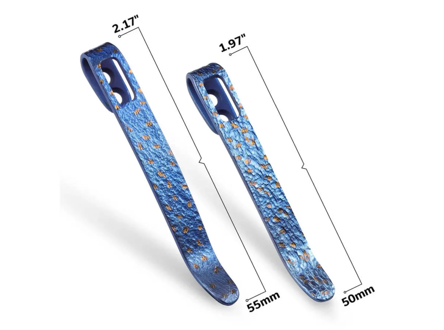 CIVIVI Four Flamed Titanium Clips T002C