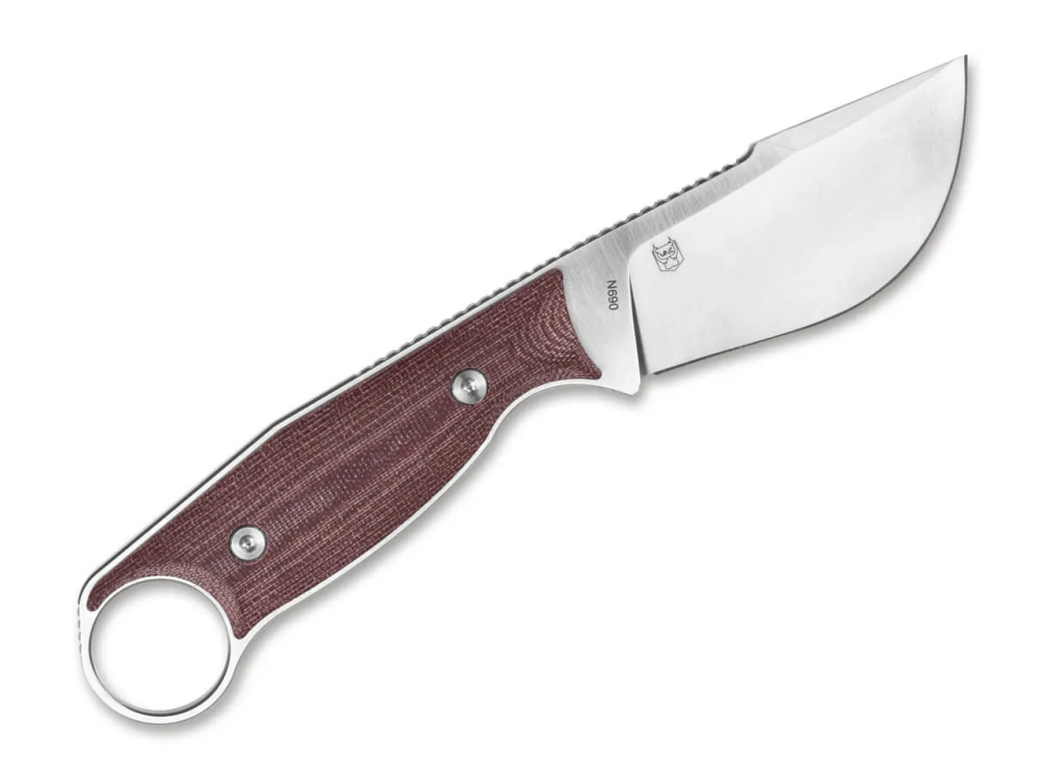 Real Steel Furrier Skinner Micarta Red