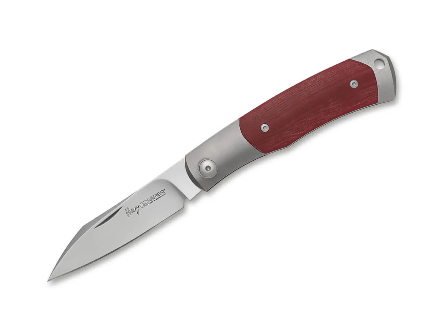 Viper Hug II Titanium G10 Red