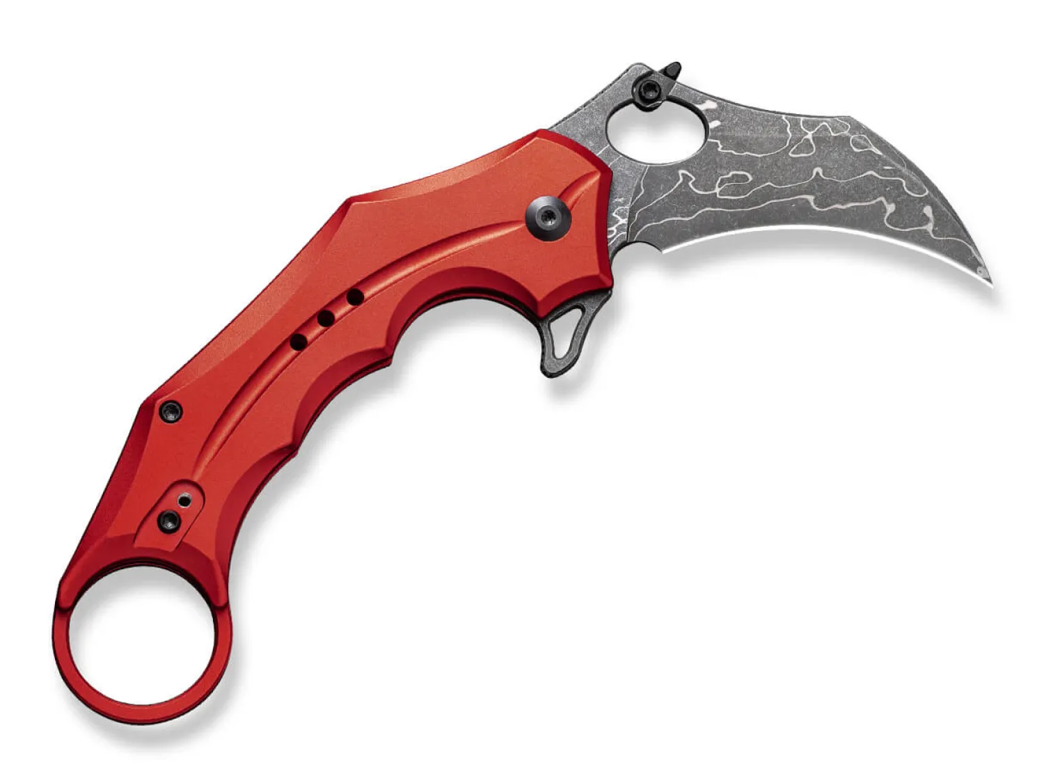CIVIVI Incisor II Aluminum Red Damascus