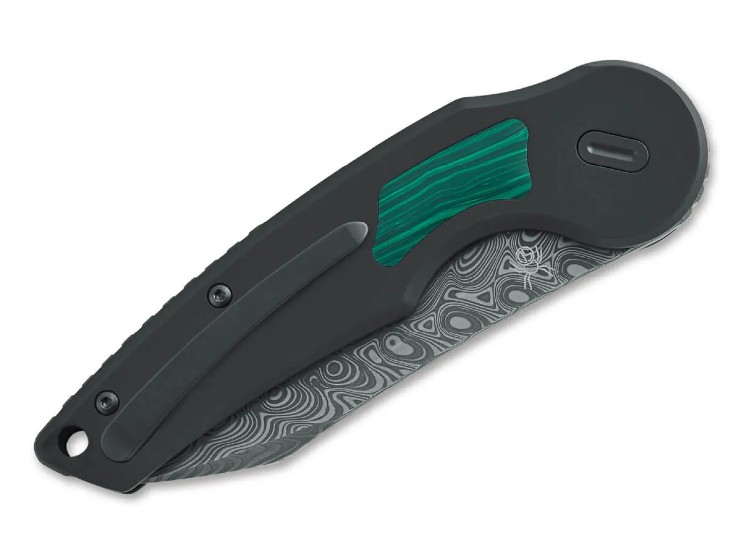 Fox Knives Jupiter Titanium Malachite Damascus