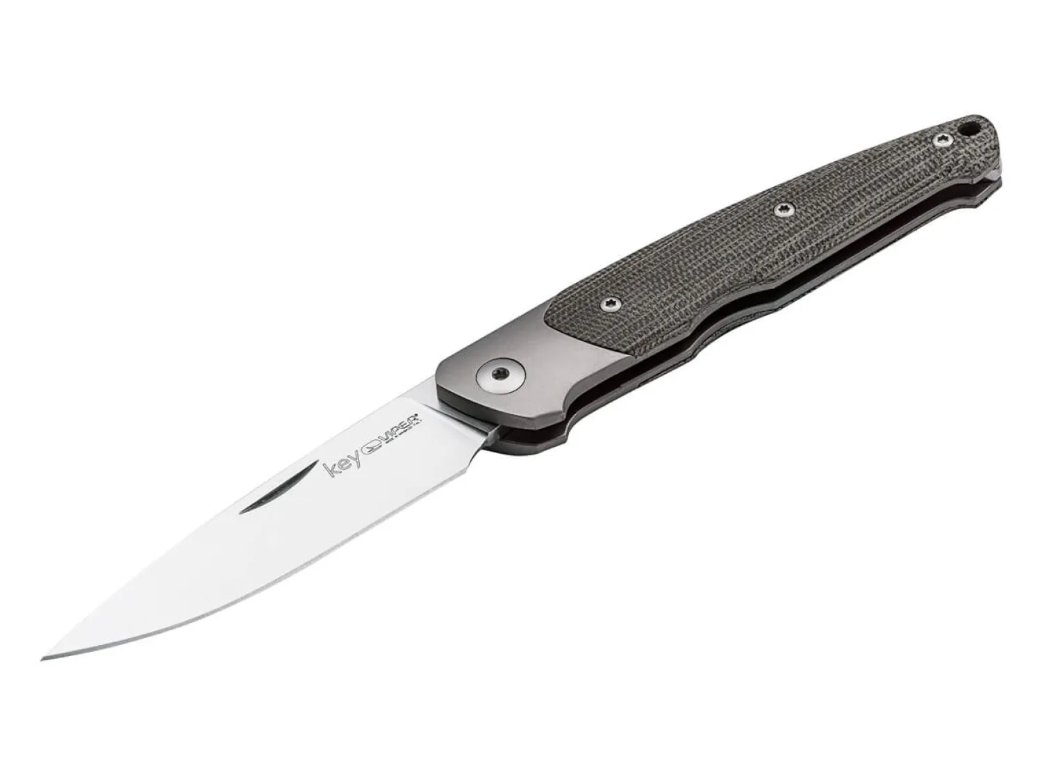 Viper Key Bolster Green Canvas Micarta
