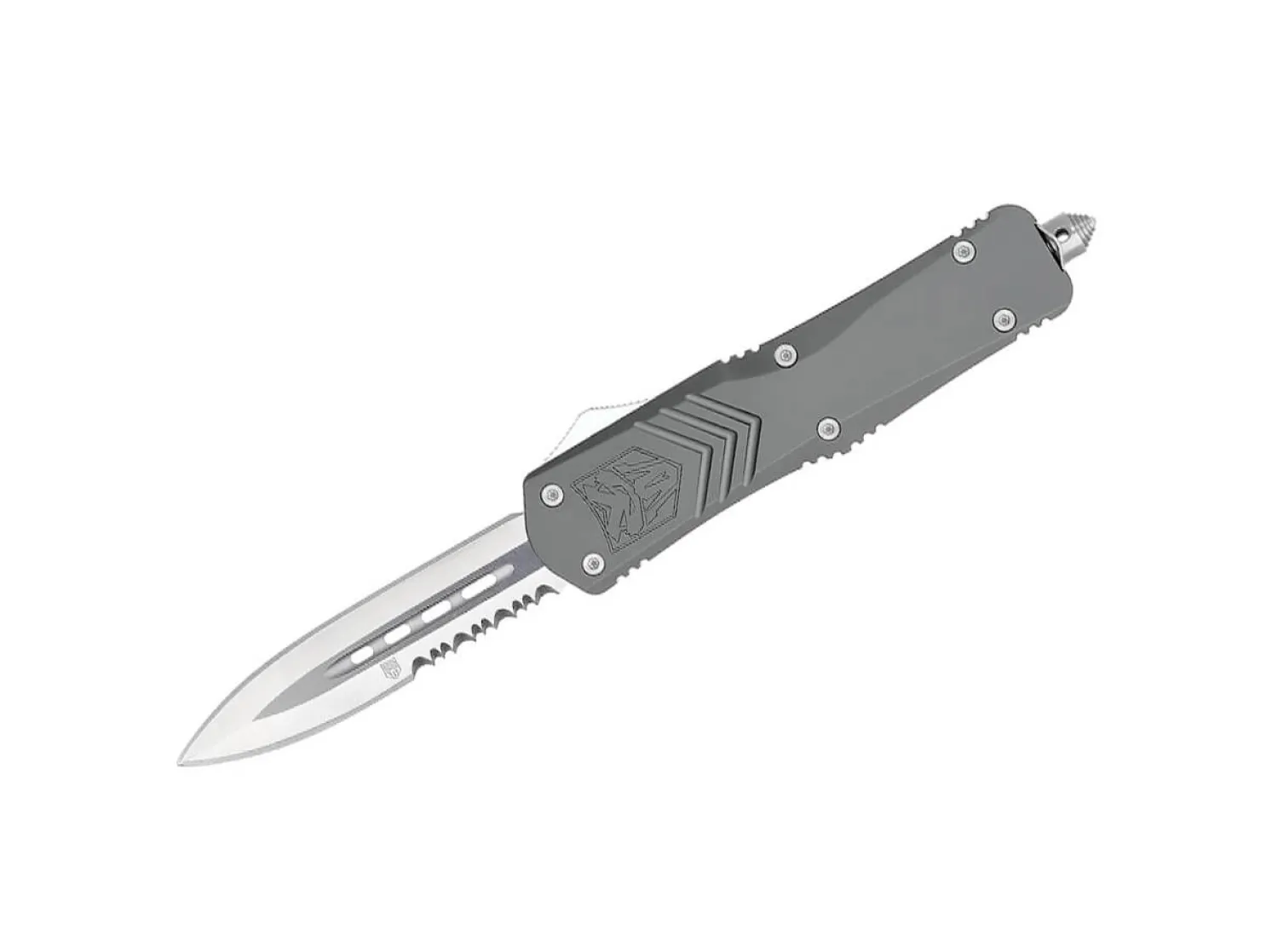 CobraTec Large FS-X Grey Dagger 1-Side Serrated