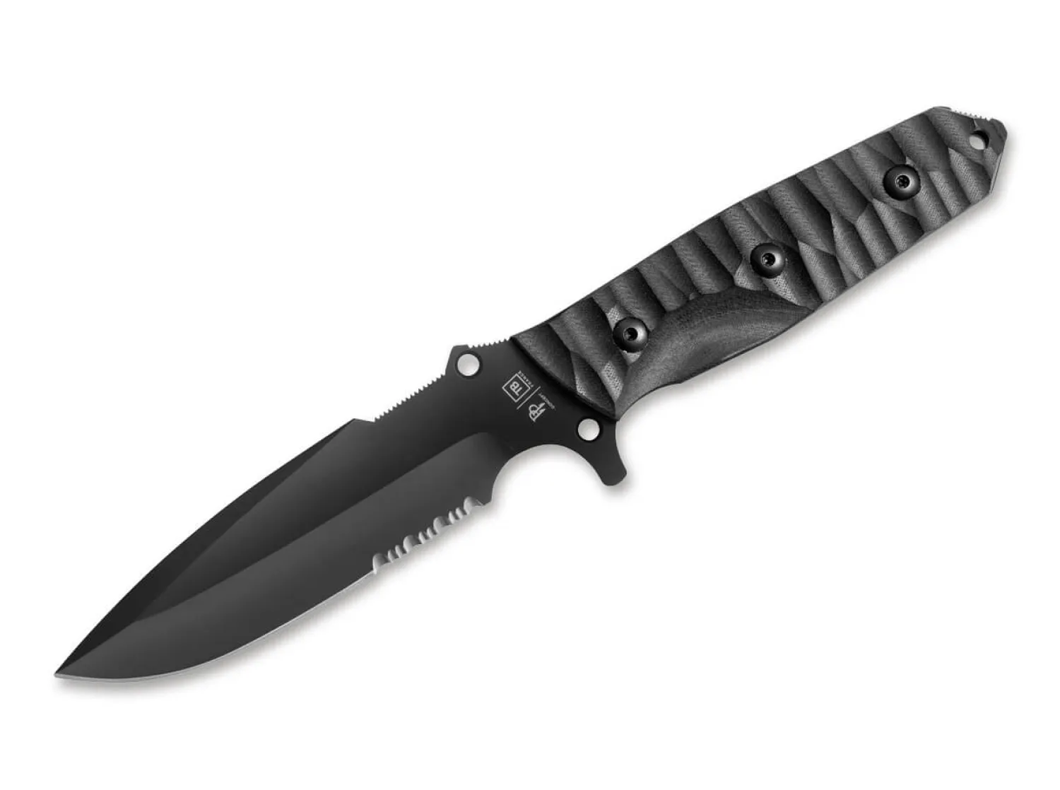 TB Outdoor Maraudeur G10 Textured Black Serrated