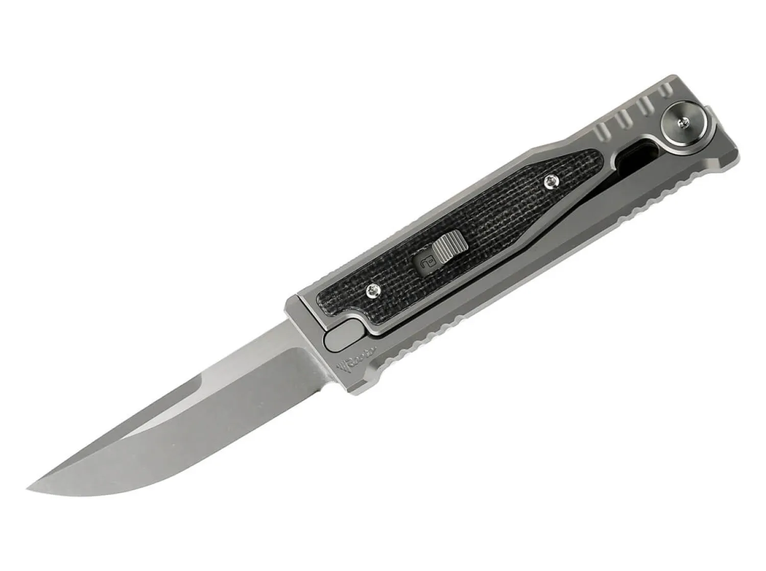 Reate MINI-EXO Black Micarta Drop Point