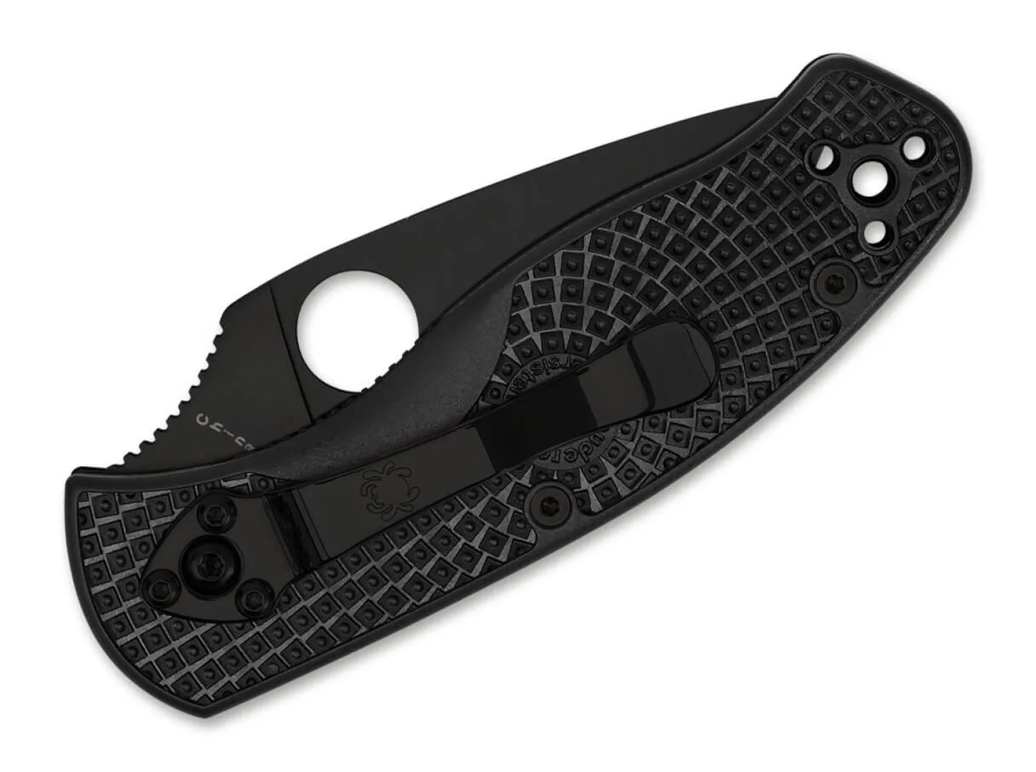 Spyderco Persistence Lightweight All Black CombinationEdge