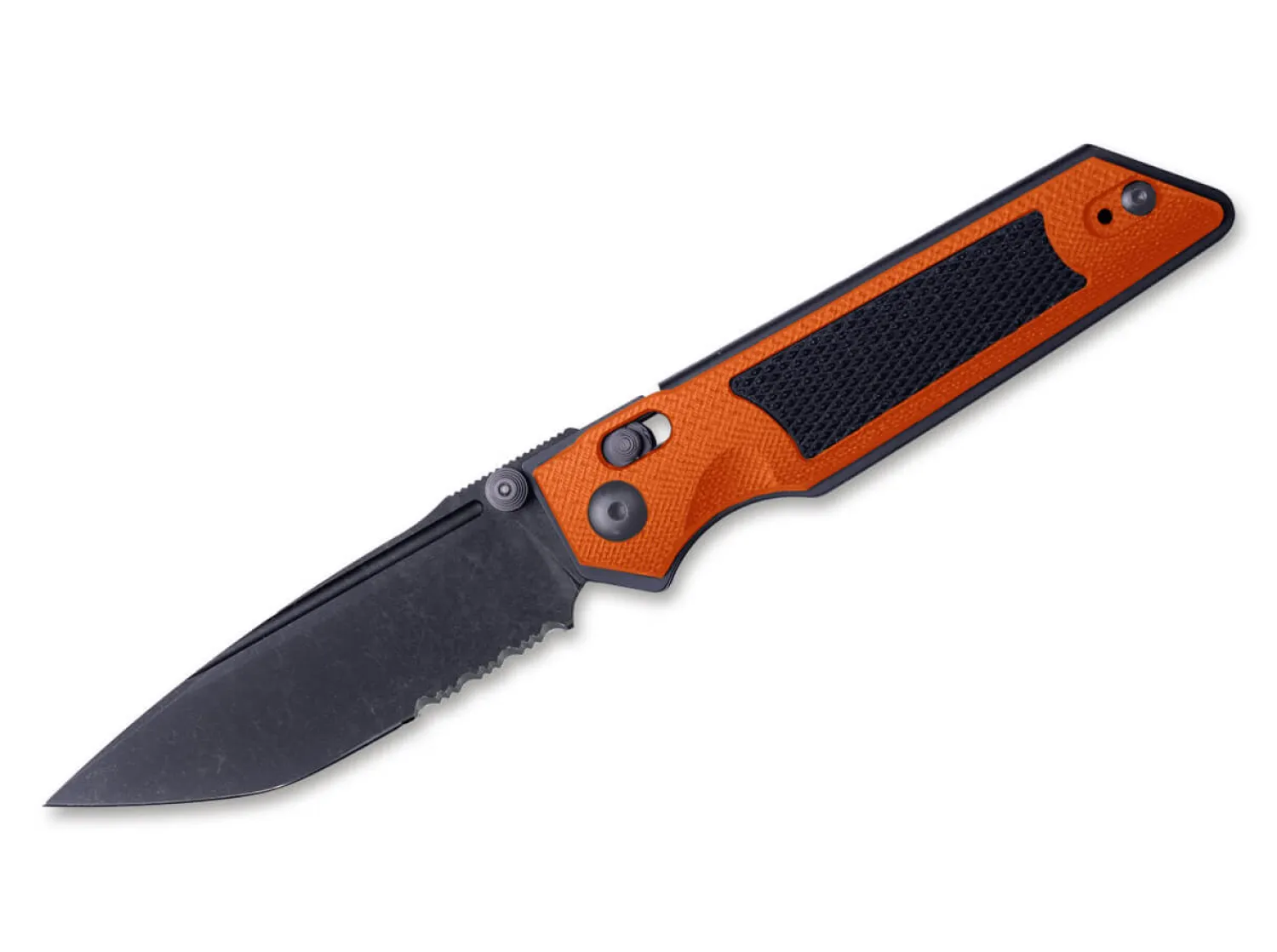 Real Steel Sacra TAC Serrated G10 Orange & Black