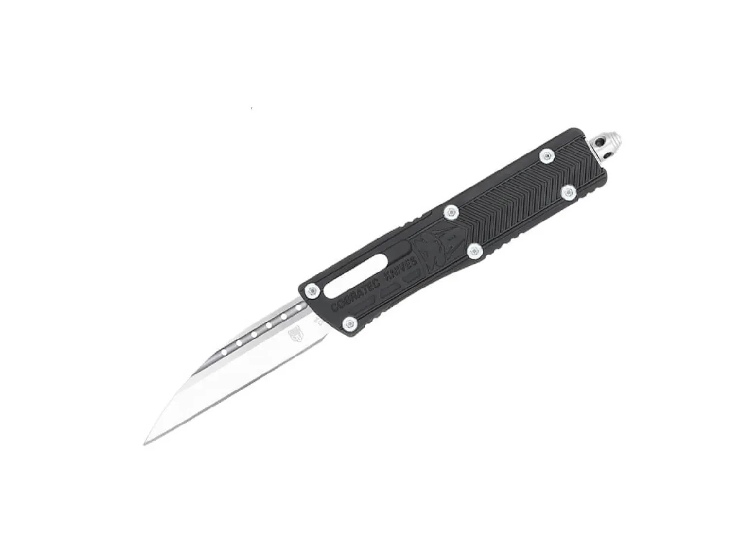 CobraTec Small Sidewinder Black Wharncliffe Not Serrated