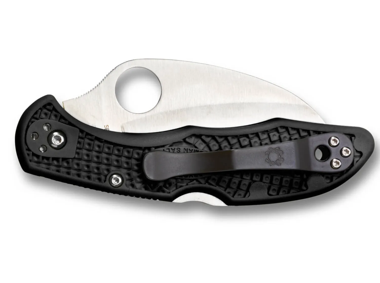 Spyderco Tasman Salt 2 Lightweight Black H1 Serrated