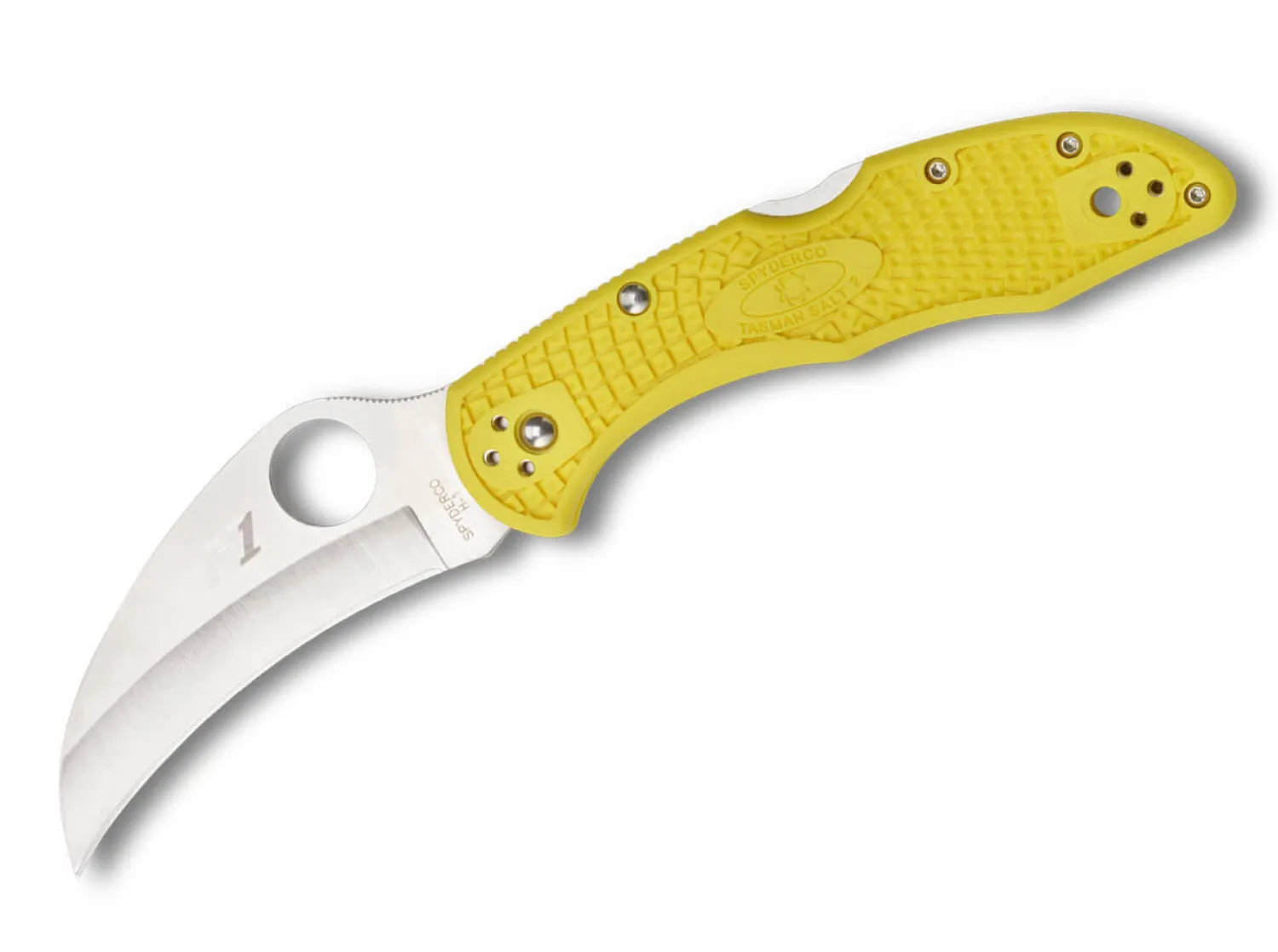Spyderco Tasman Salt 2 Lightweight Yellow H1 Plain