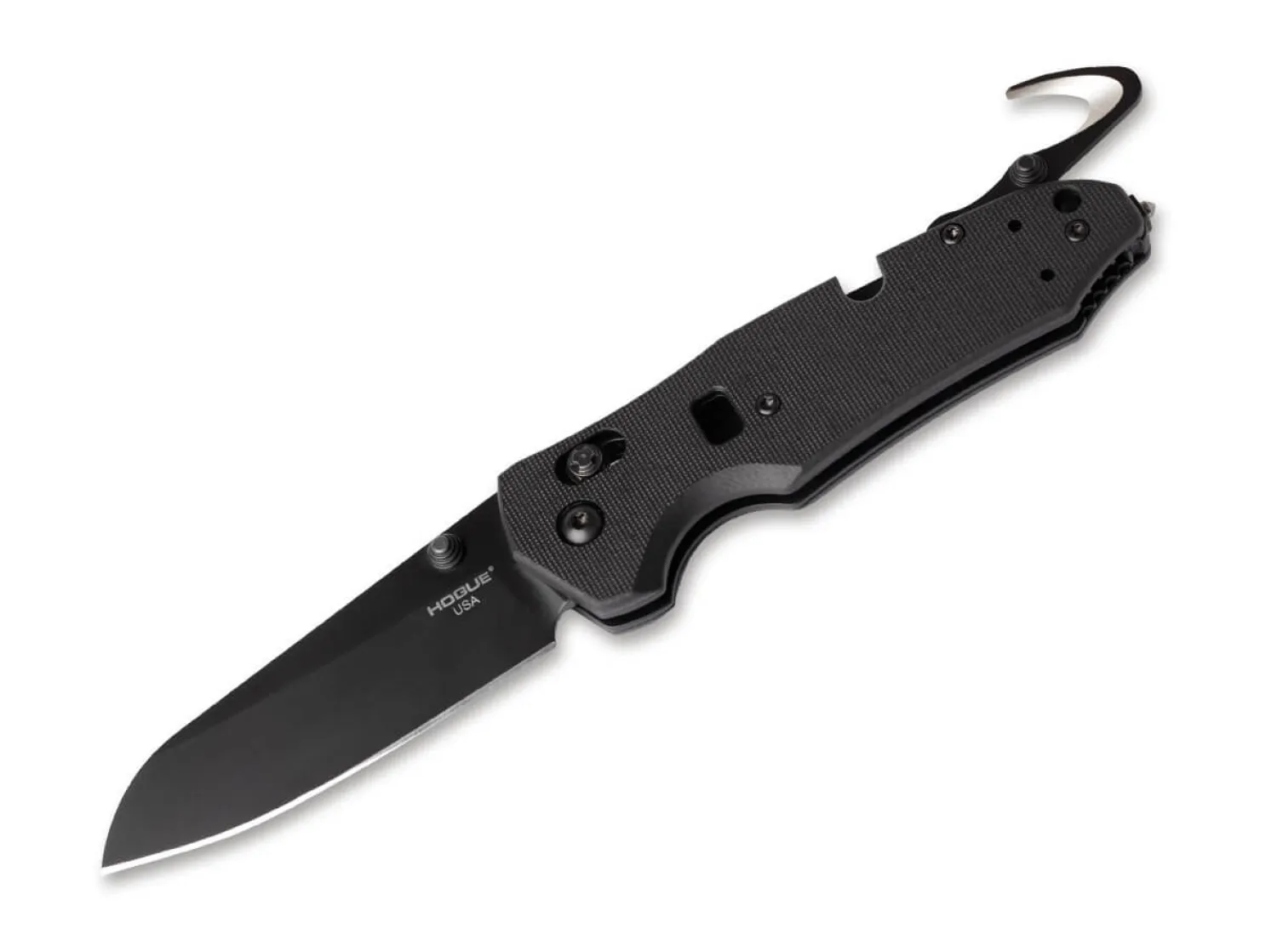 Hogue Trauma First Response Tool 3.4 G10 Solid Black Cerakote