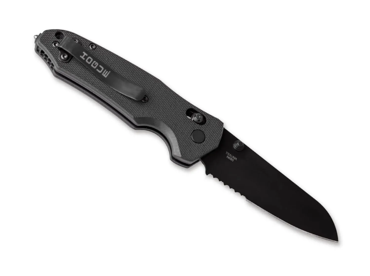Hogue Trauma First Response Tool 3.4 G10 Solid Black Serrated
