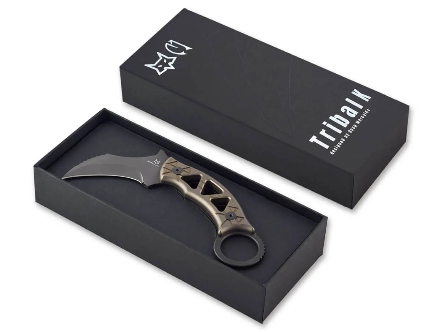 Fox Knives Tribal K Fixed Titanium Black PVD
