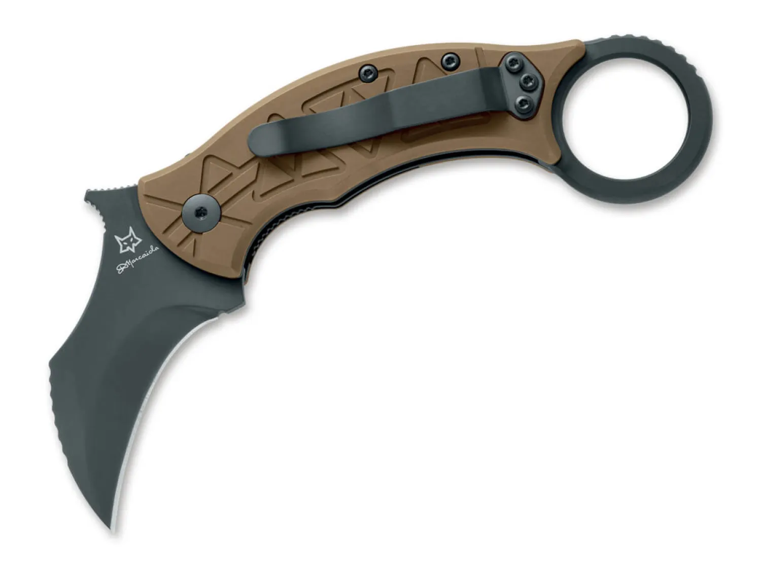 Fox Knives Tribal K Titanium Black PVD