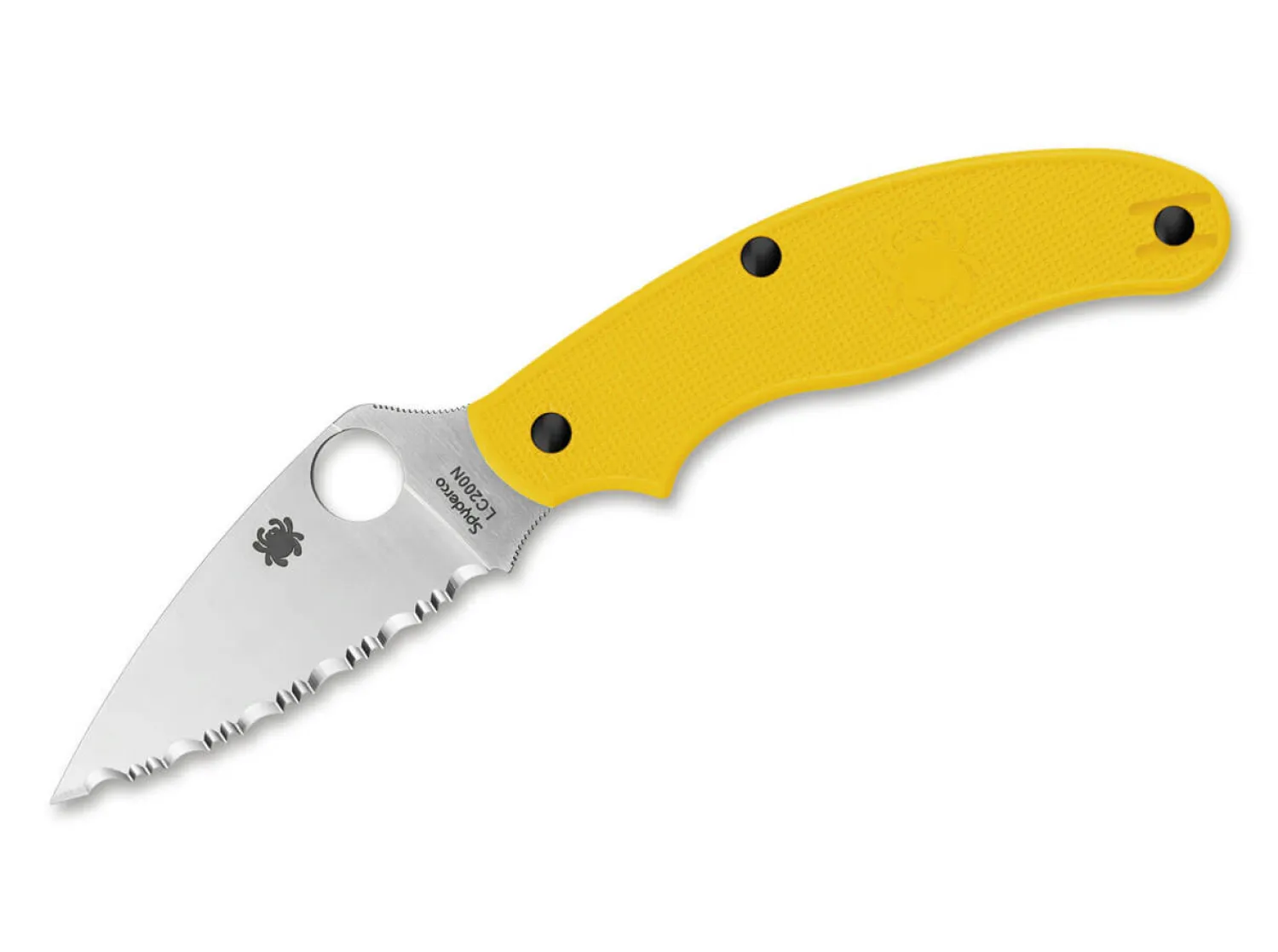 Spyderco UK Penknife Salt Serrated Yellow