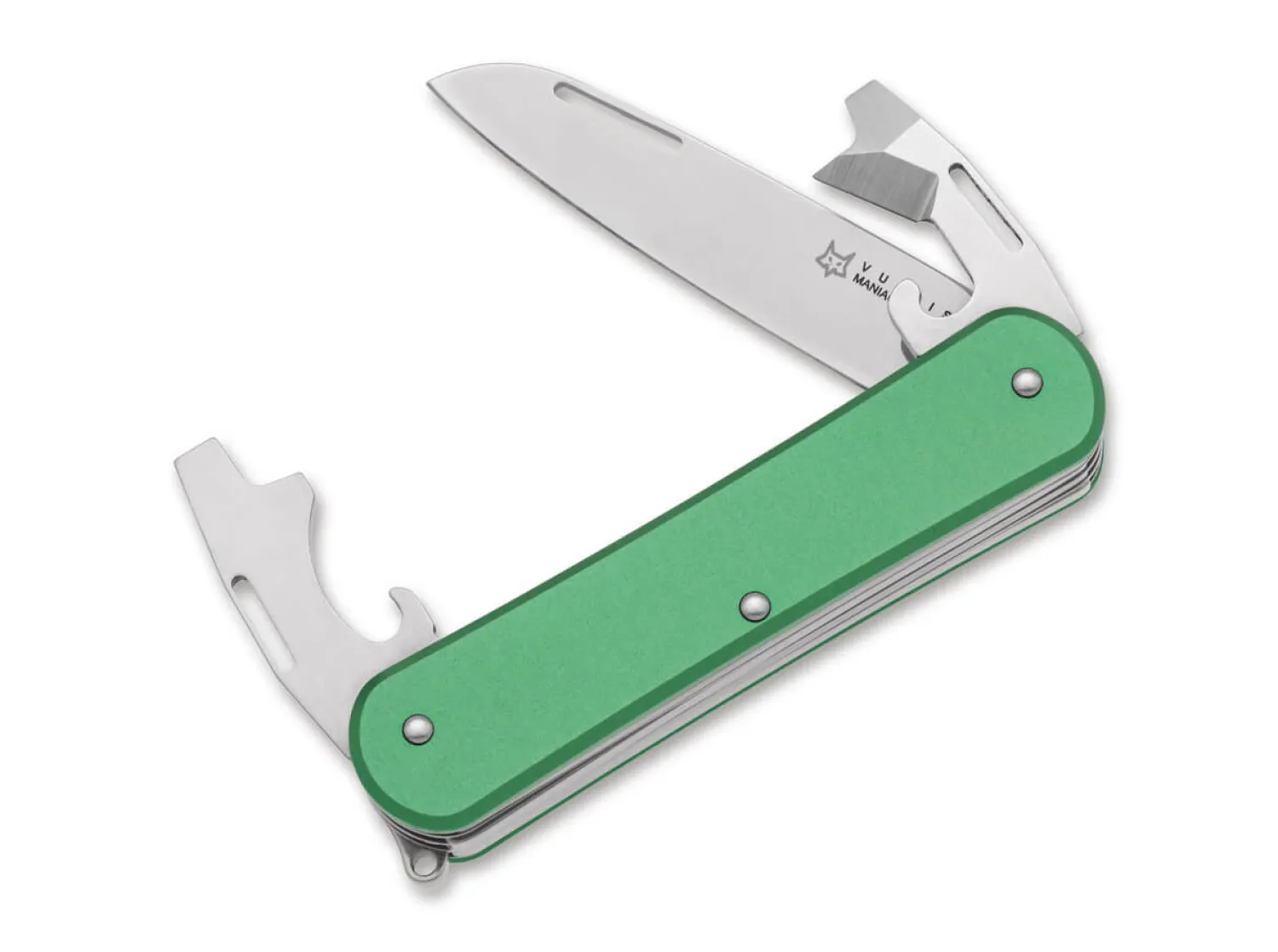 Fox Knives Vulpis 130-3 Aluminum OD Green
