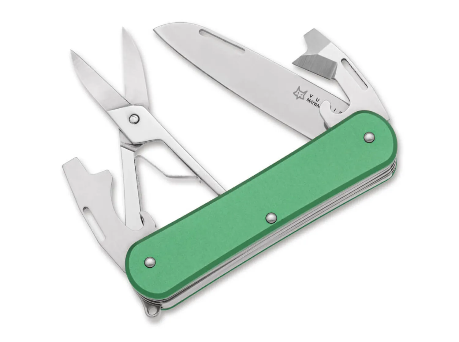 Fox Knives Vulpis 130-F4 Aluminum OD Green