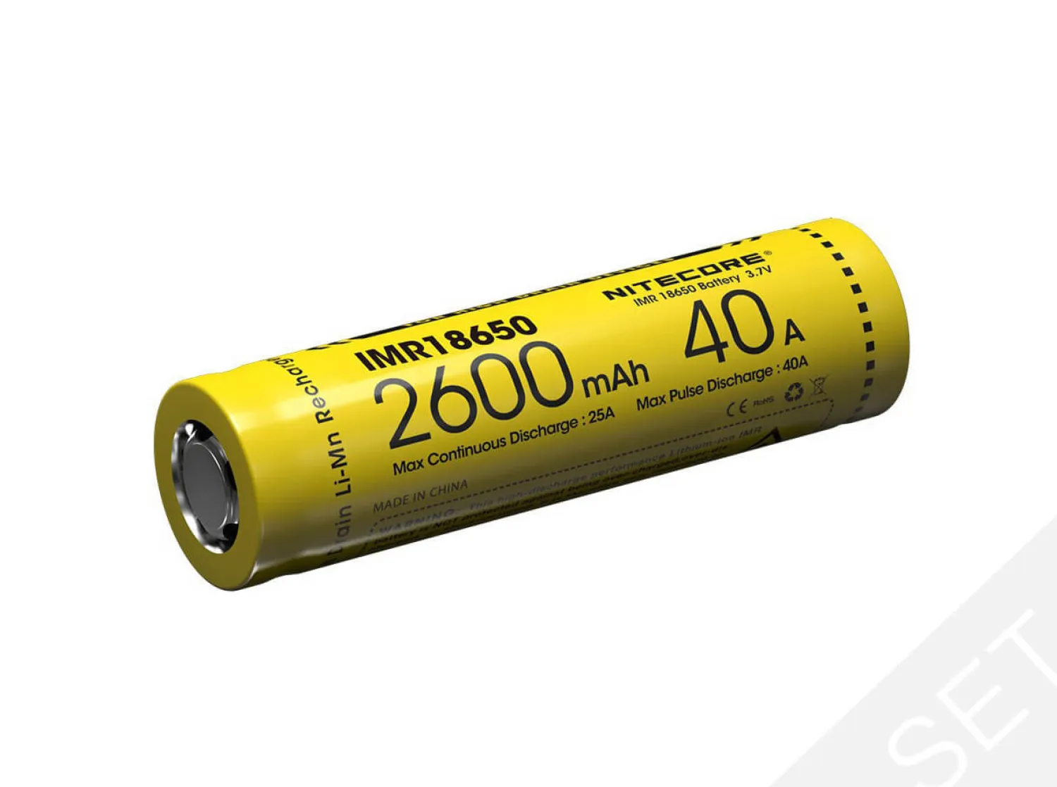 Nitecore Akku IMR 18650 2600mAh Set