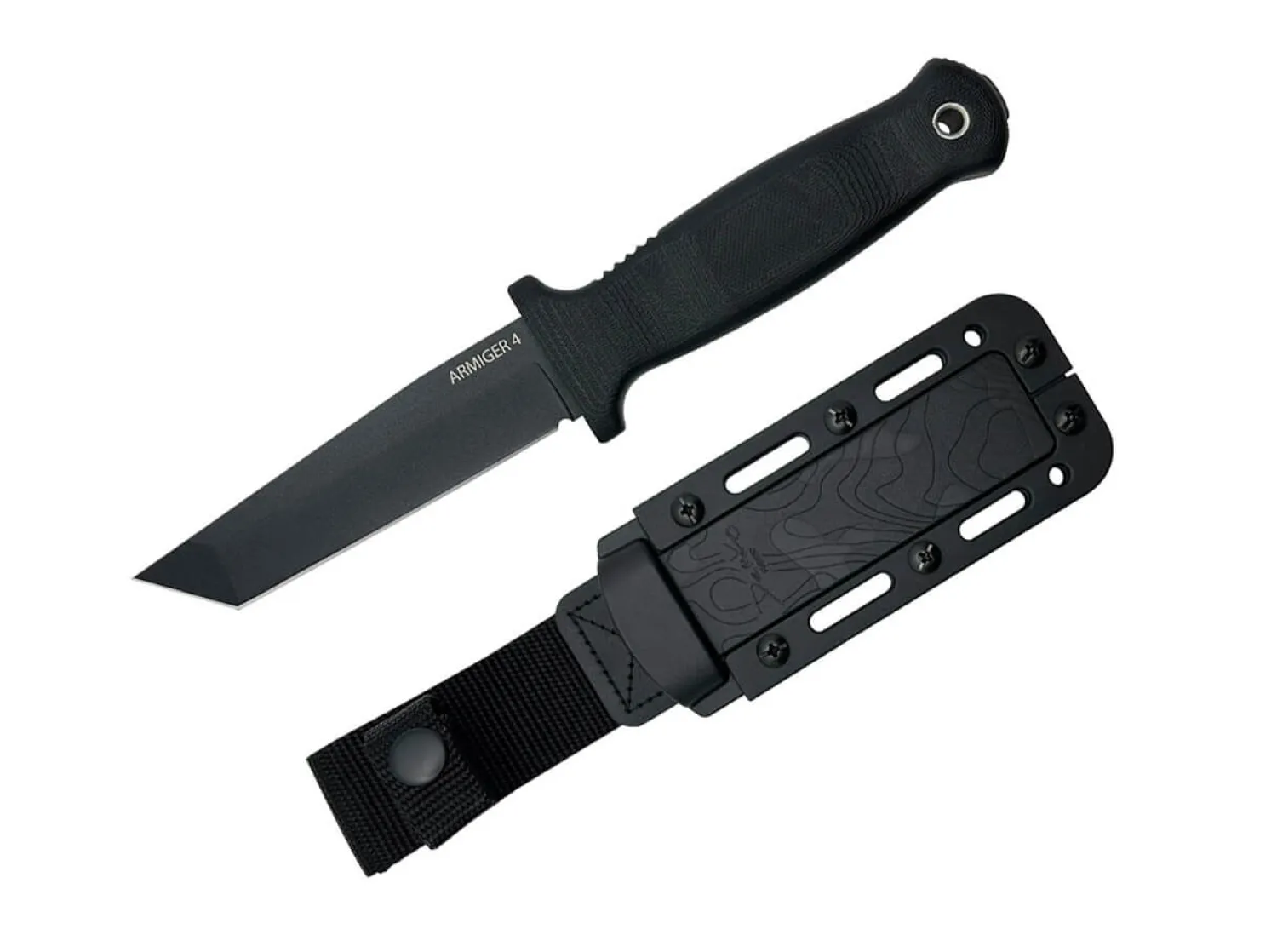 Demko Knives Armiger 4 Tanto Point 80CRV2 TPR Black