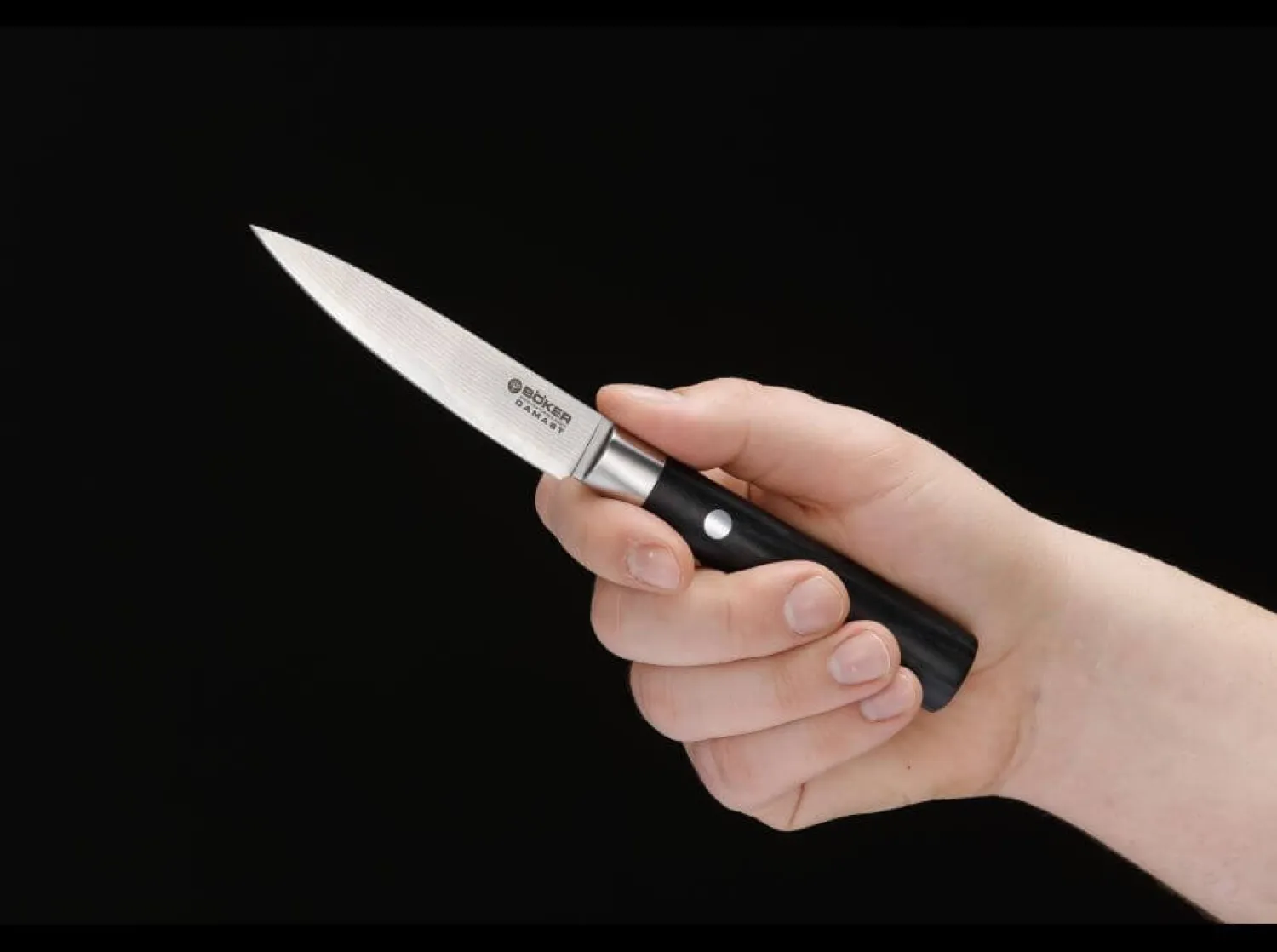 Böker Manufaktur Solingen Damast Black Spickmesser