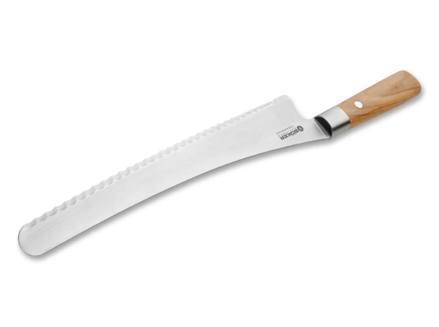 Böker Manufaktur Solingen Damast Olive Brotmesser