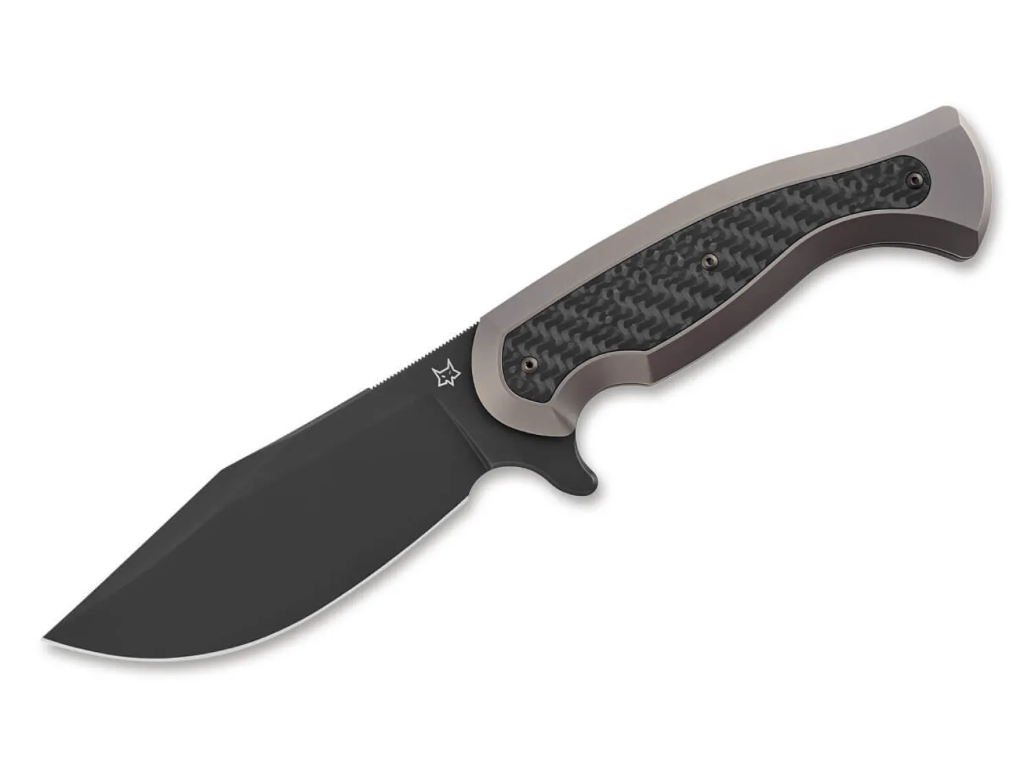Fox Knives East Wood Tiger Titanium CF