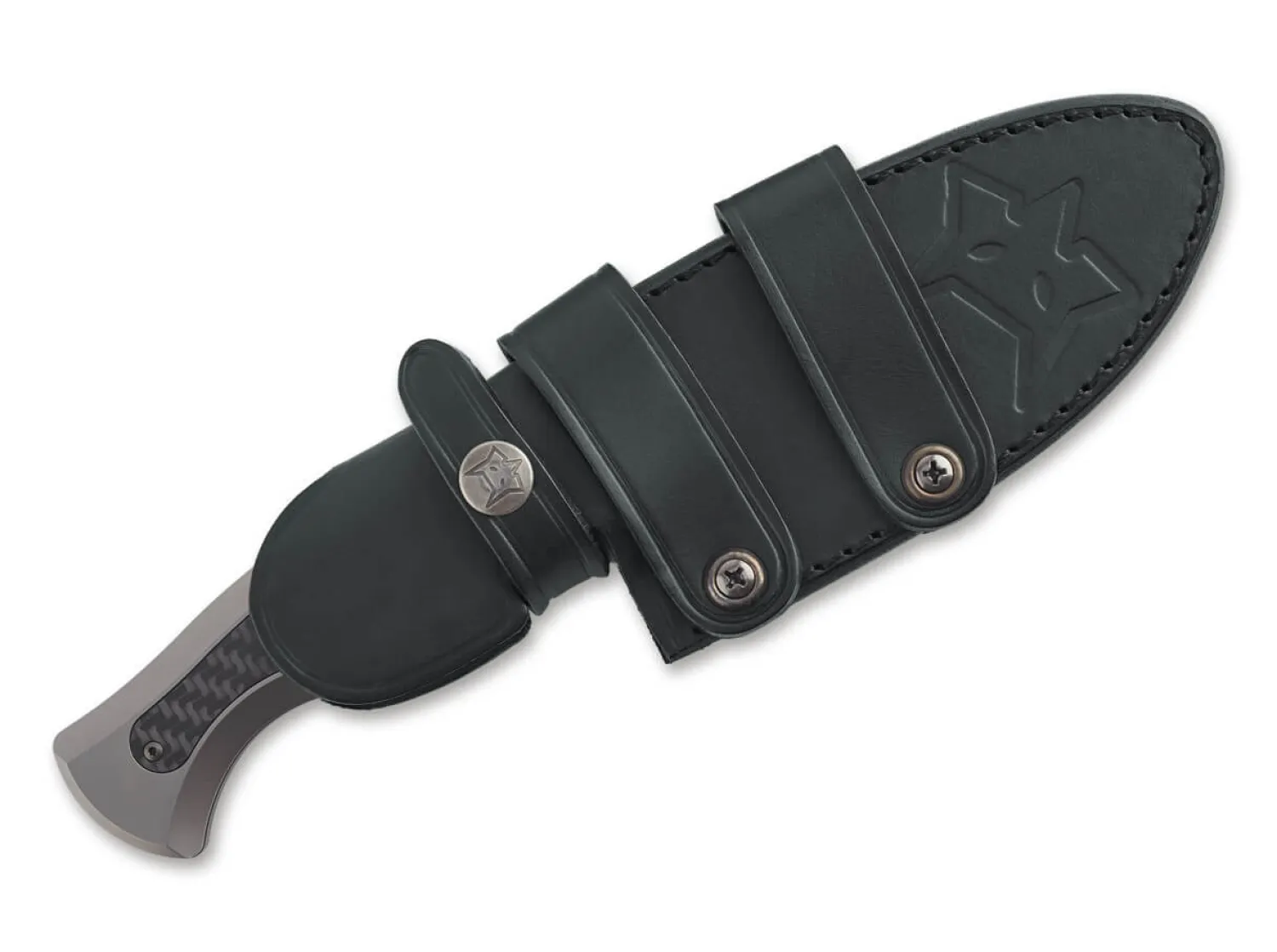 Fox Knives East Wood Tiger Titanium CF