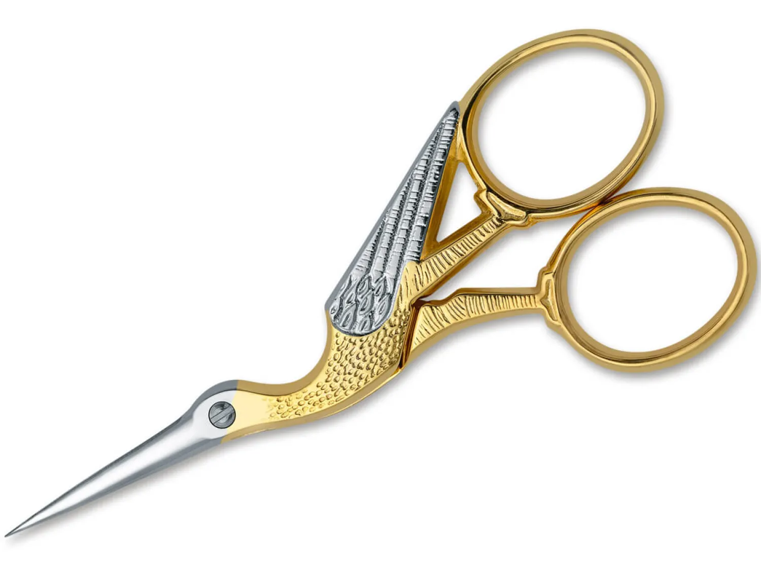 Due Cigni Embroidery Scissors 2C 35/35 en Stork