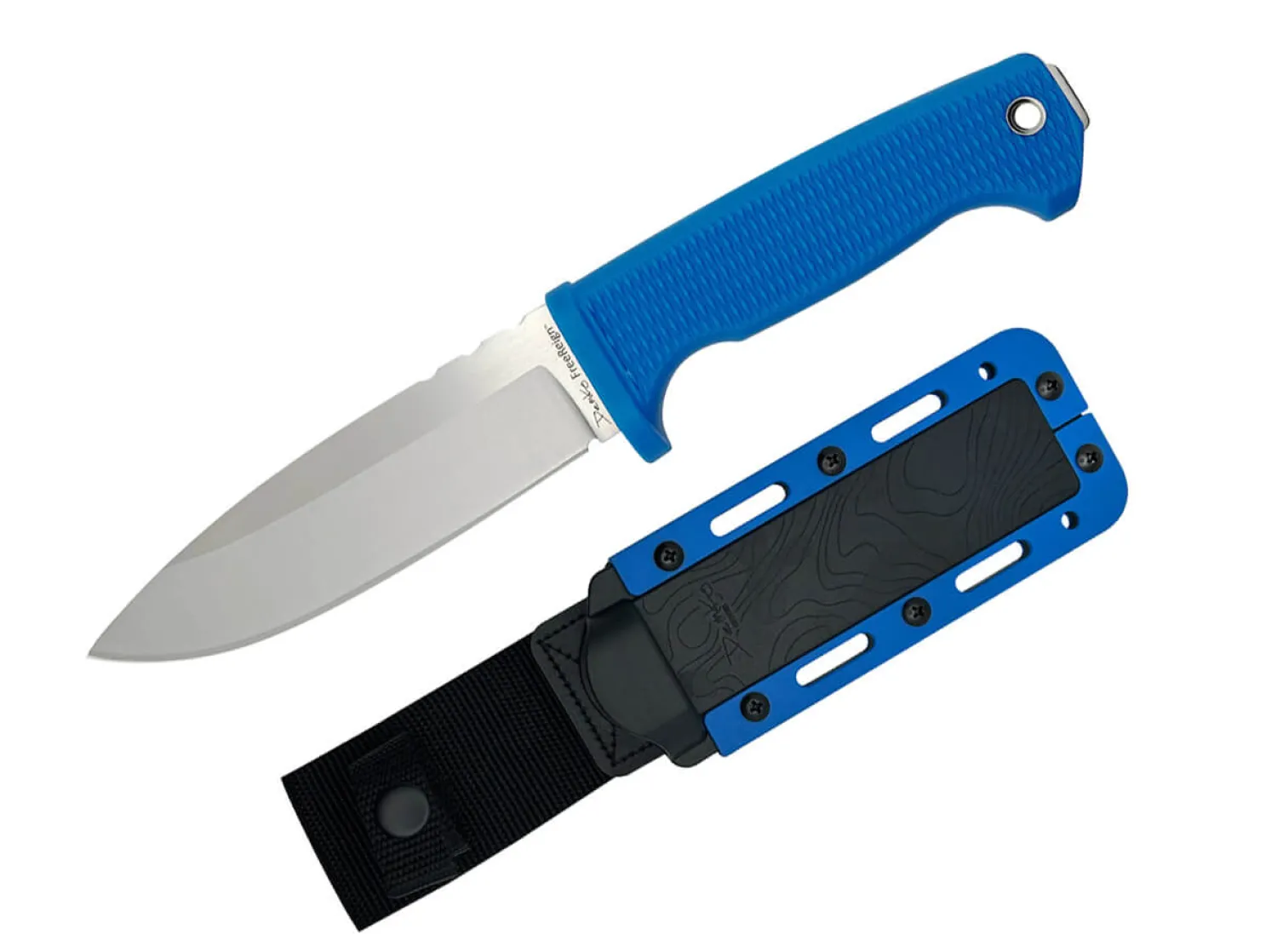 Demko Knives FreeReign Drop Point AUS10A Blue