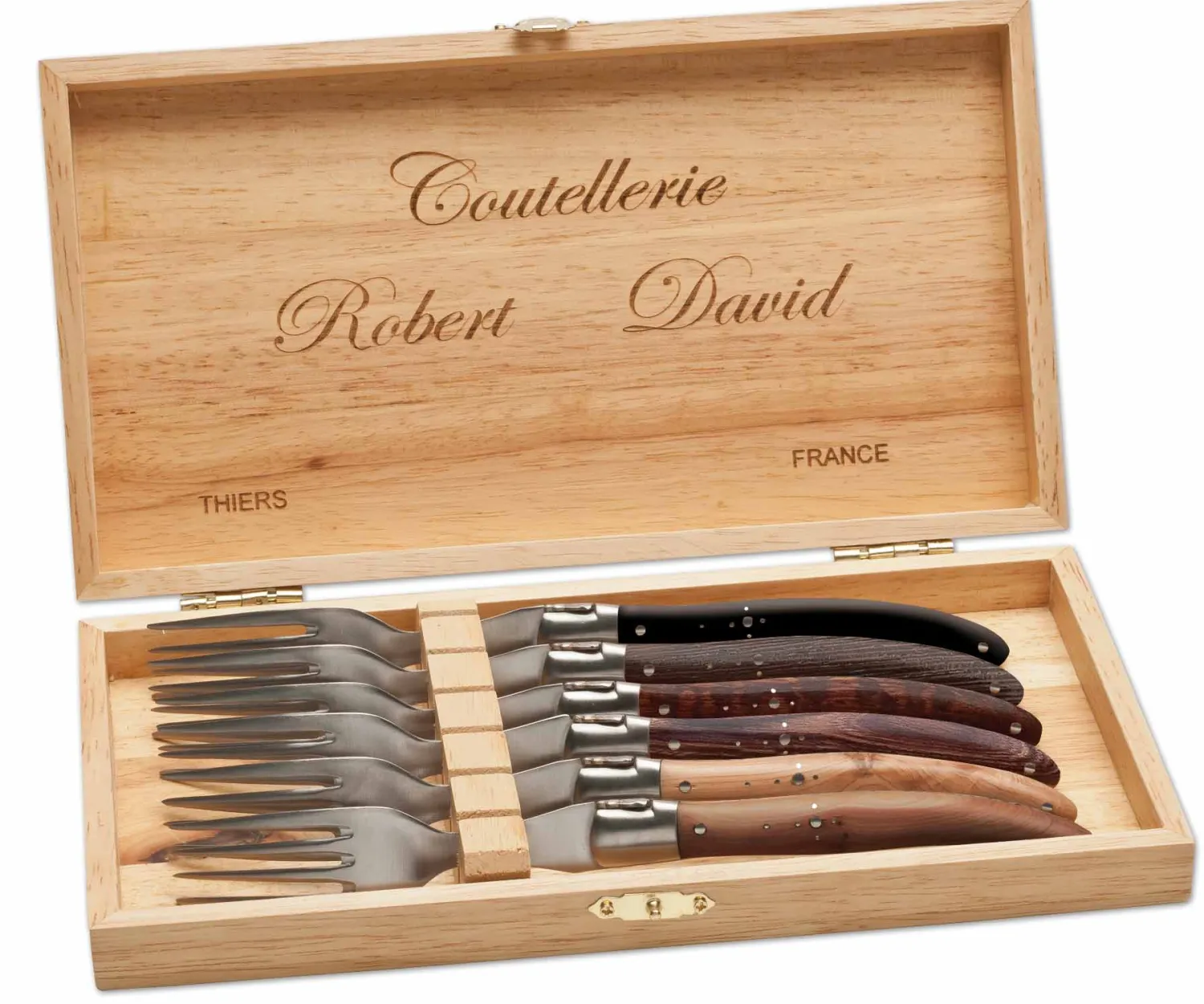 Robert David Holzvariation Steakgabel Set