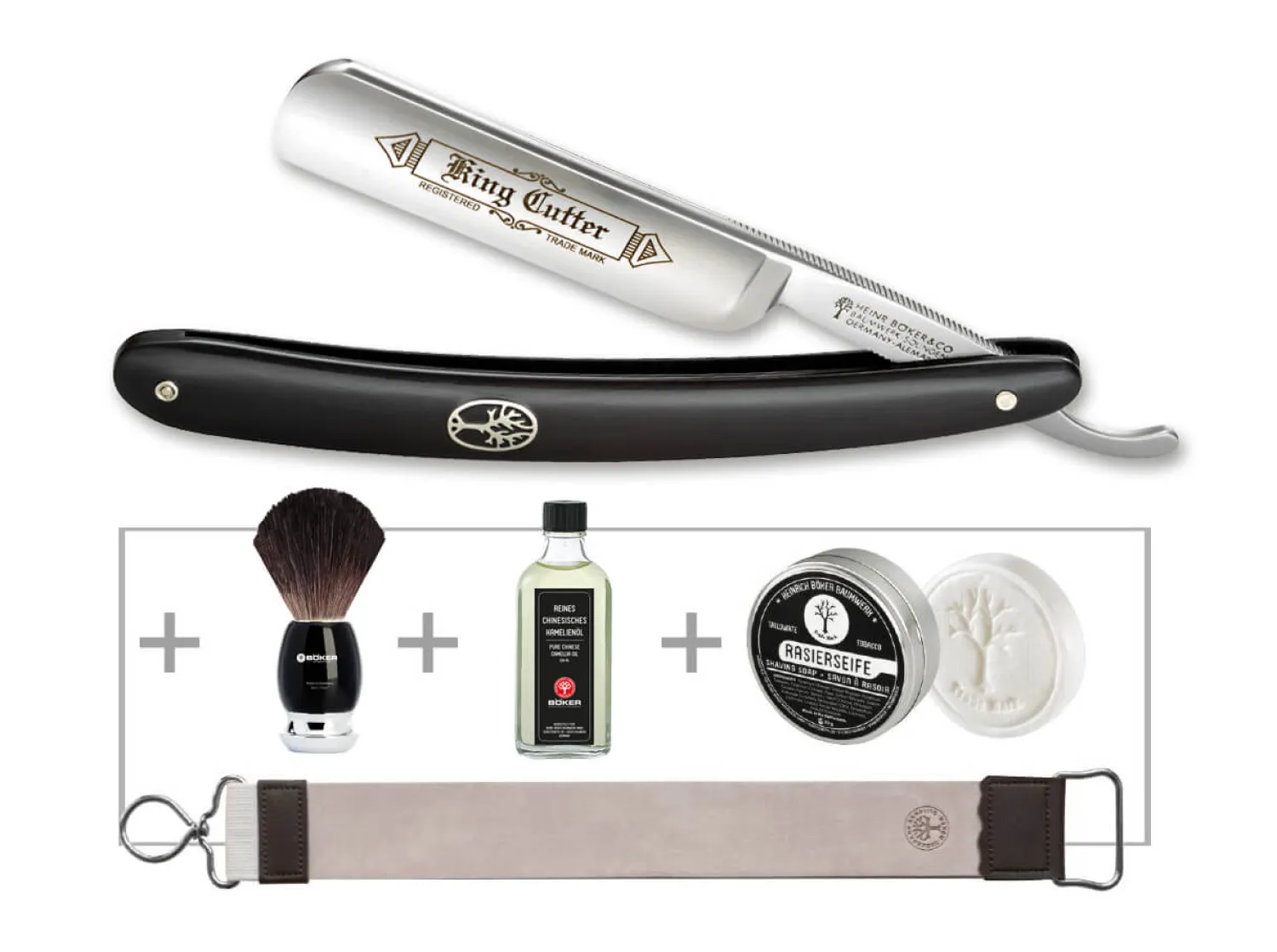 Böker Manufaktur Solingen King Cutter Black Set