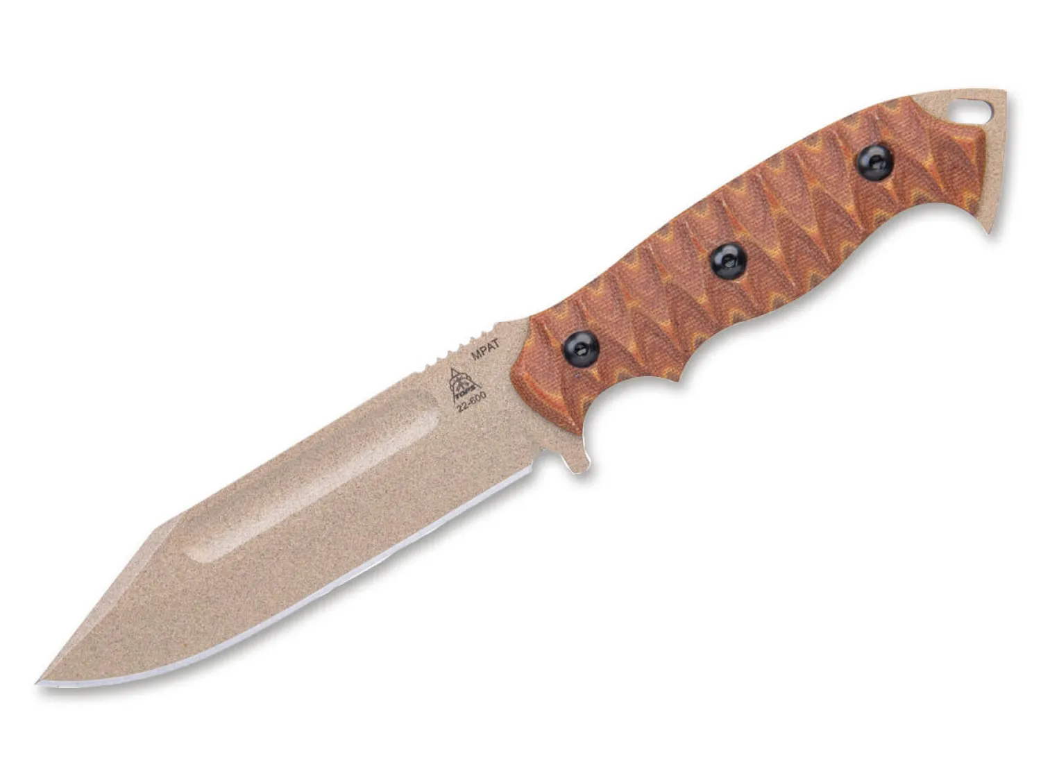 TOPS Knives M-PAT Tan Canvas Micarta