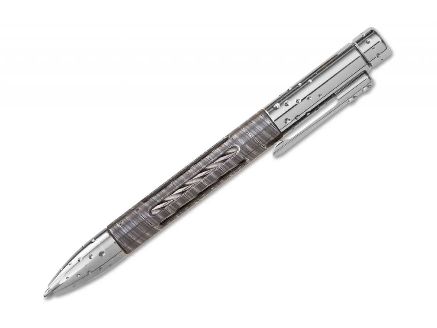 LionSteel Nyala Pen Damast Shiny Grey