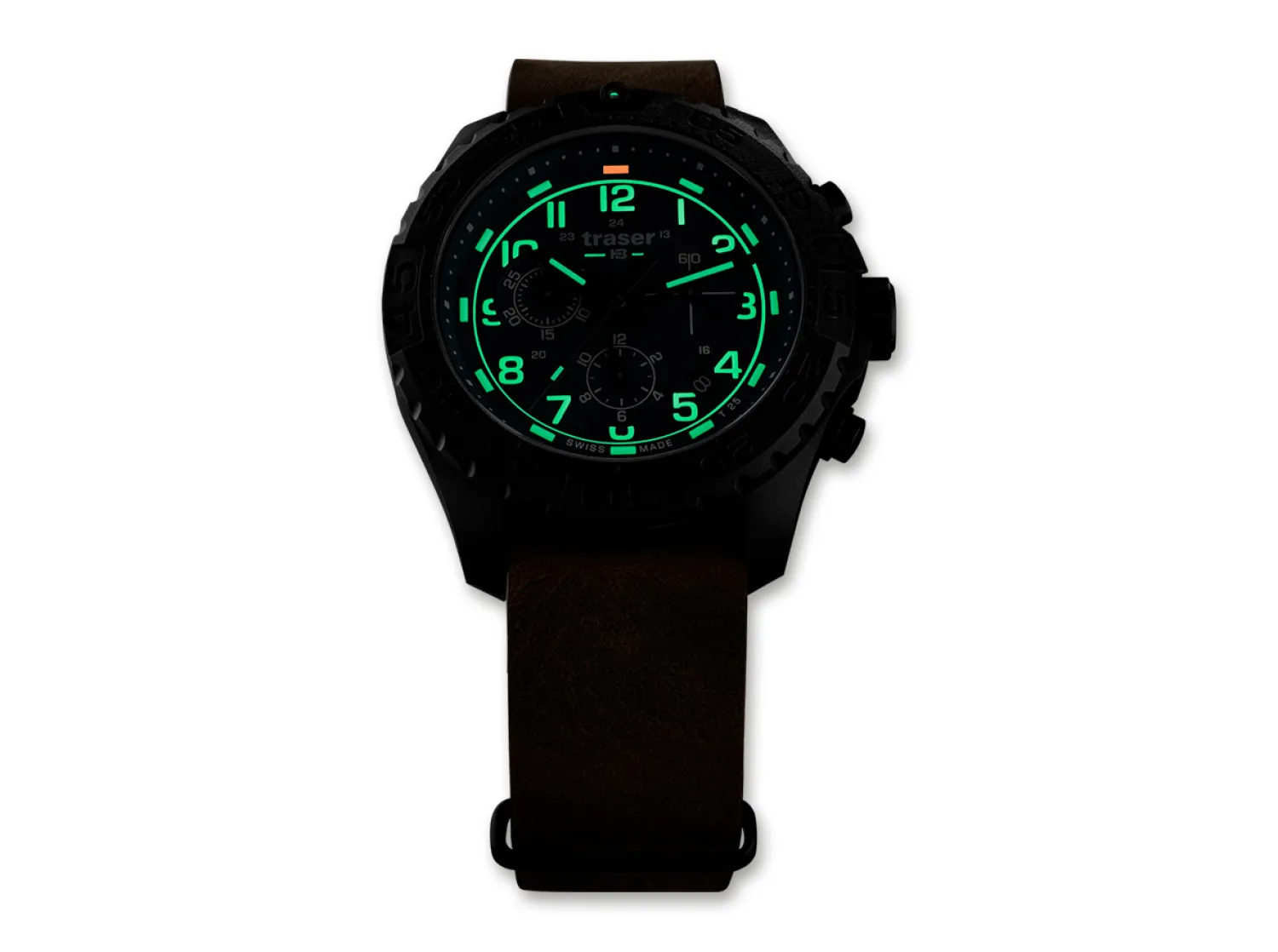 Traser P96 OdP Evolution Chrono Green Leder