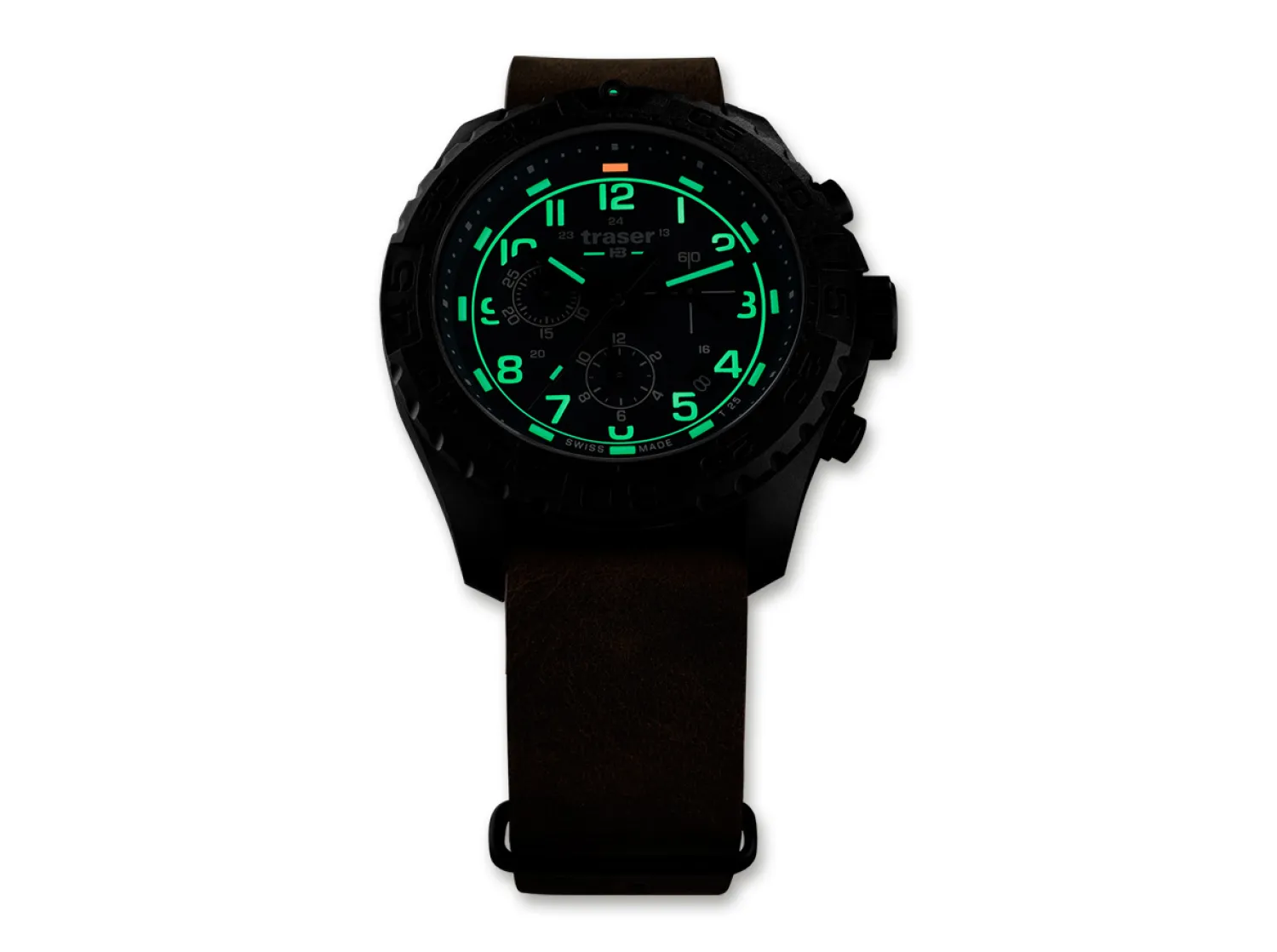 Traser P96 OdP Evolution Chrono Petrol Leder