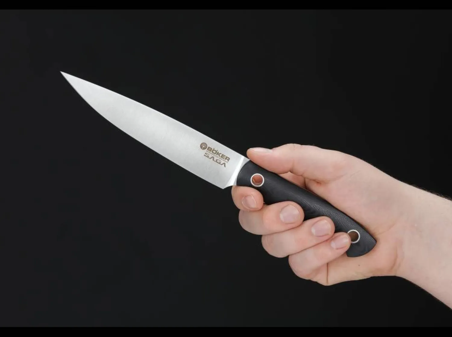 Böker Manufaktur Solingen Saga Allzweckmesser G10 Satin