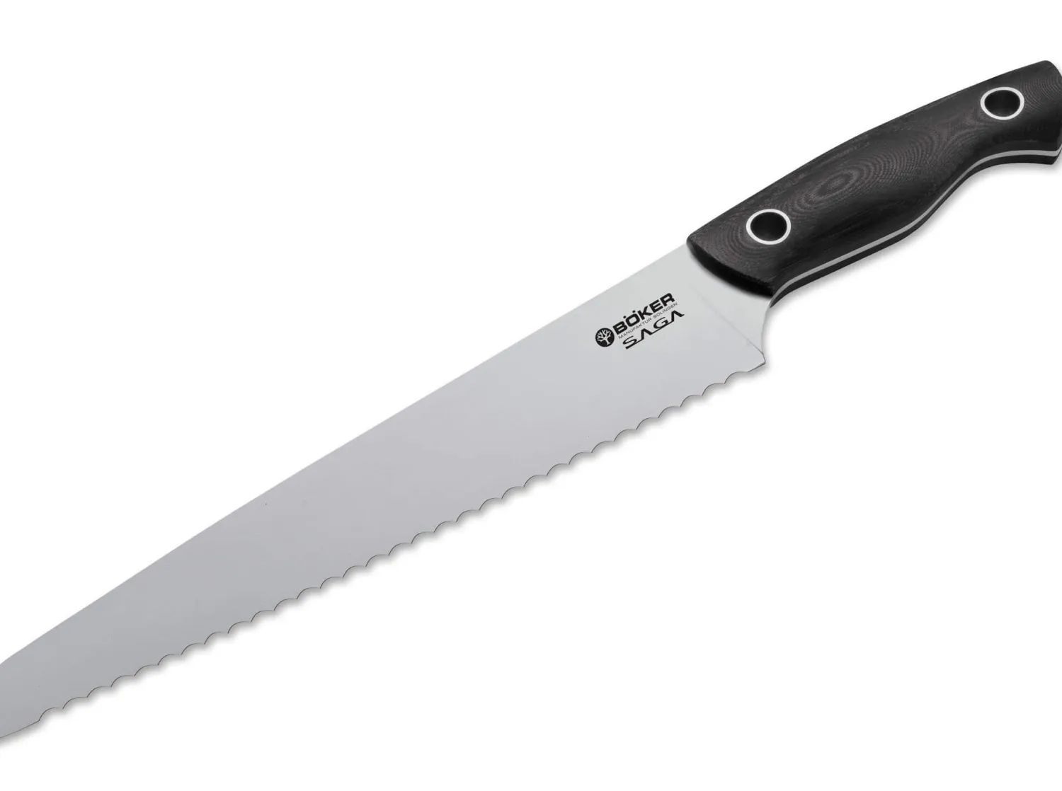 Böker Manufaktur Solingen Saga Brotmesser G10 Satin