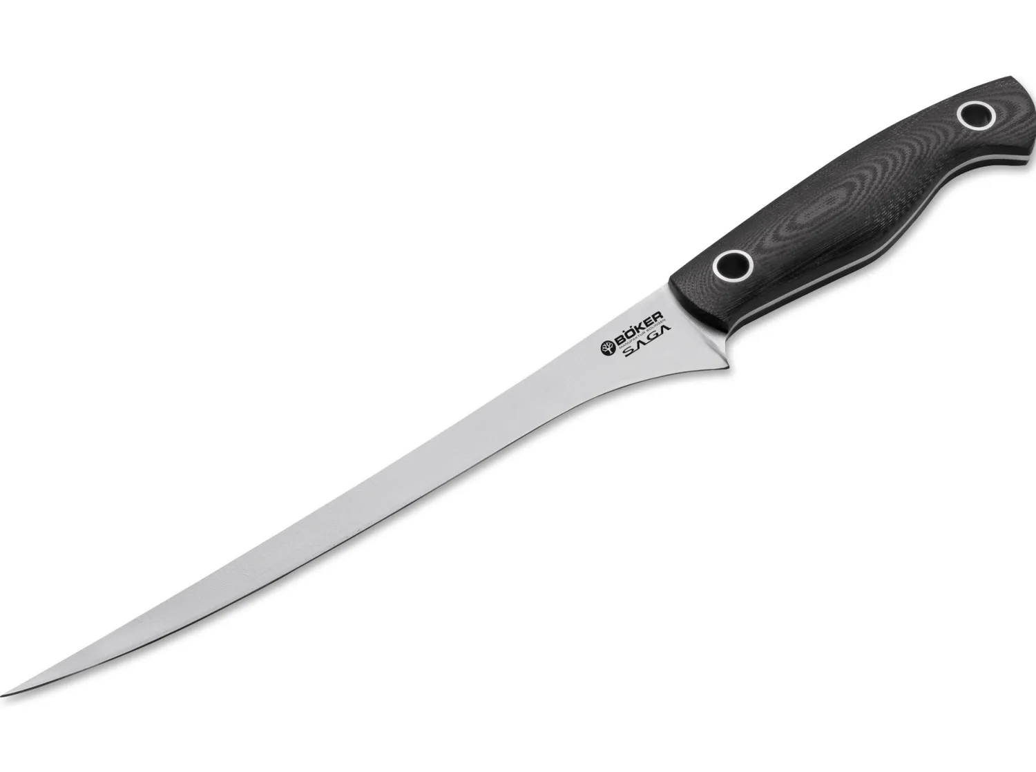 Böker Manufaktur Solingen Saga Filetiermesser G10 Satin